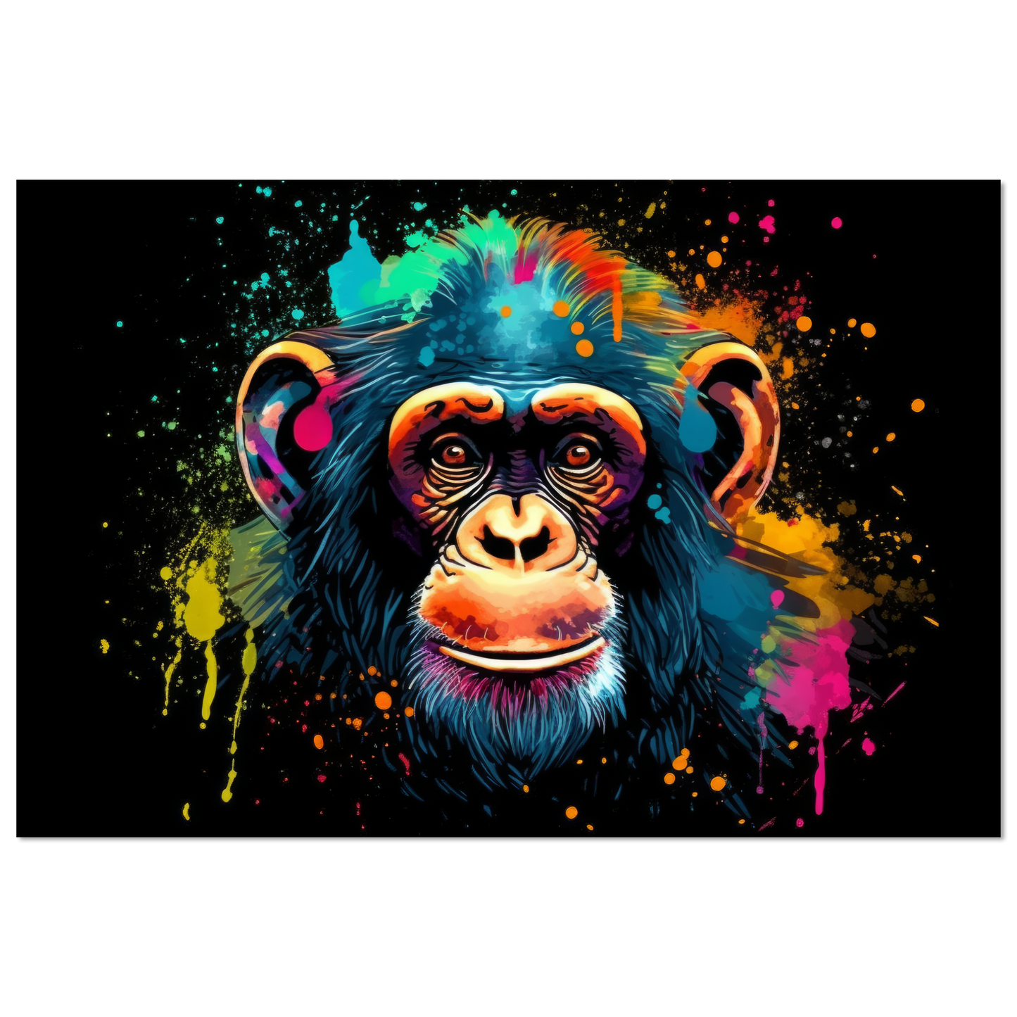 Schimpanse Affe Pop-Art (WILD70)