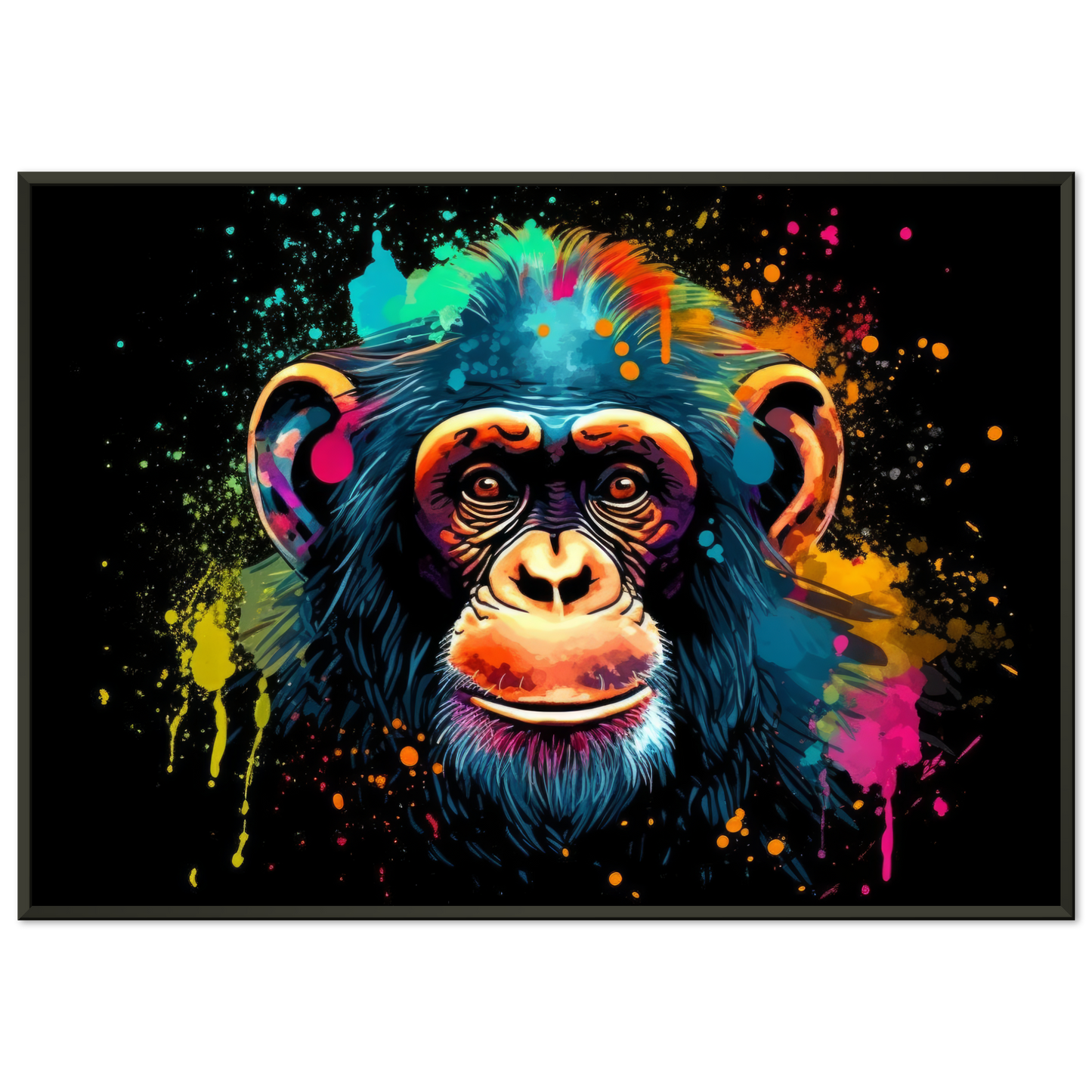 Schimpanse Affe Pop-Art (WILD70)