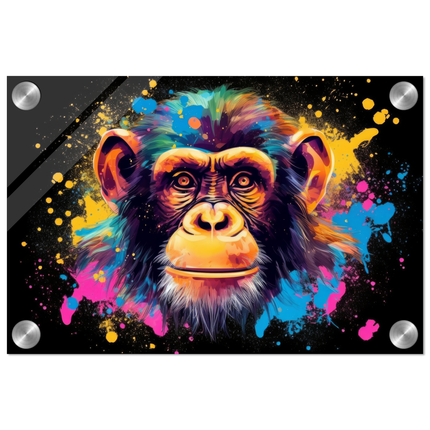 Schimpanse Affe Pop-Art (WILD72)