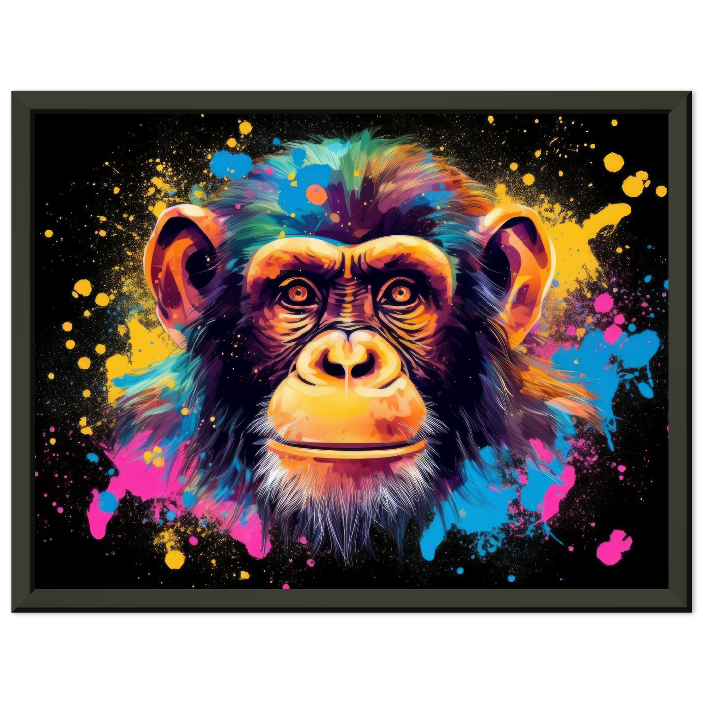 Schimpanse Affe Pop-Art (WILD72)