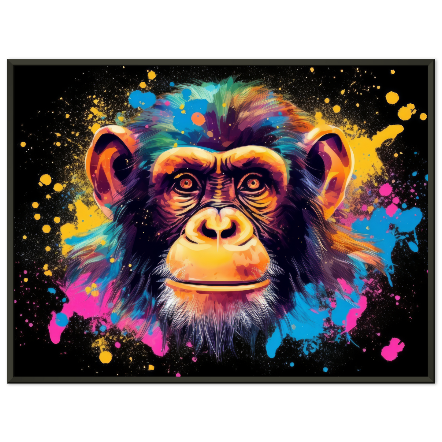 Schimpanse Affe Pop-Art (WILD72)