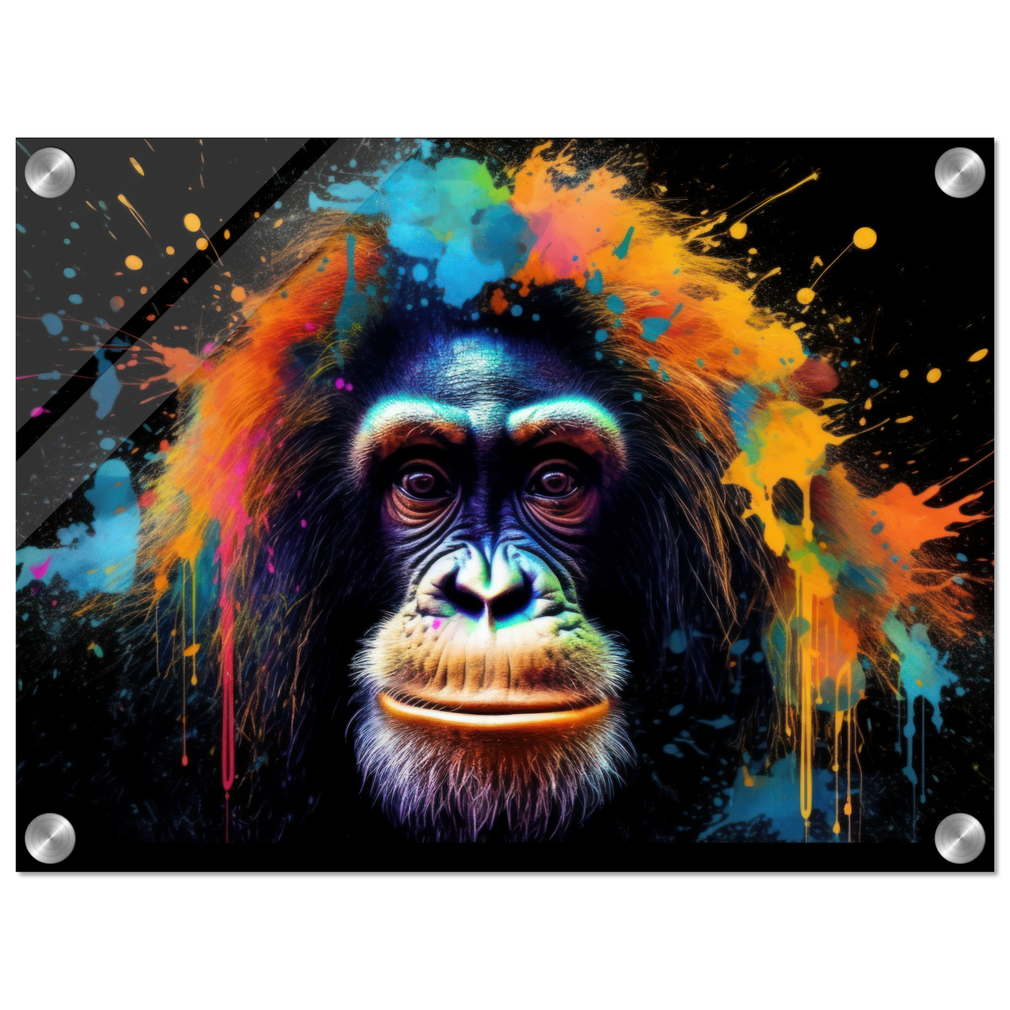 Orang Utan Affe Pop-Art (WILD74)