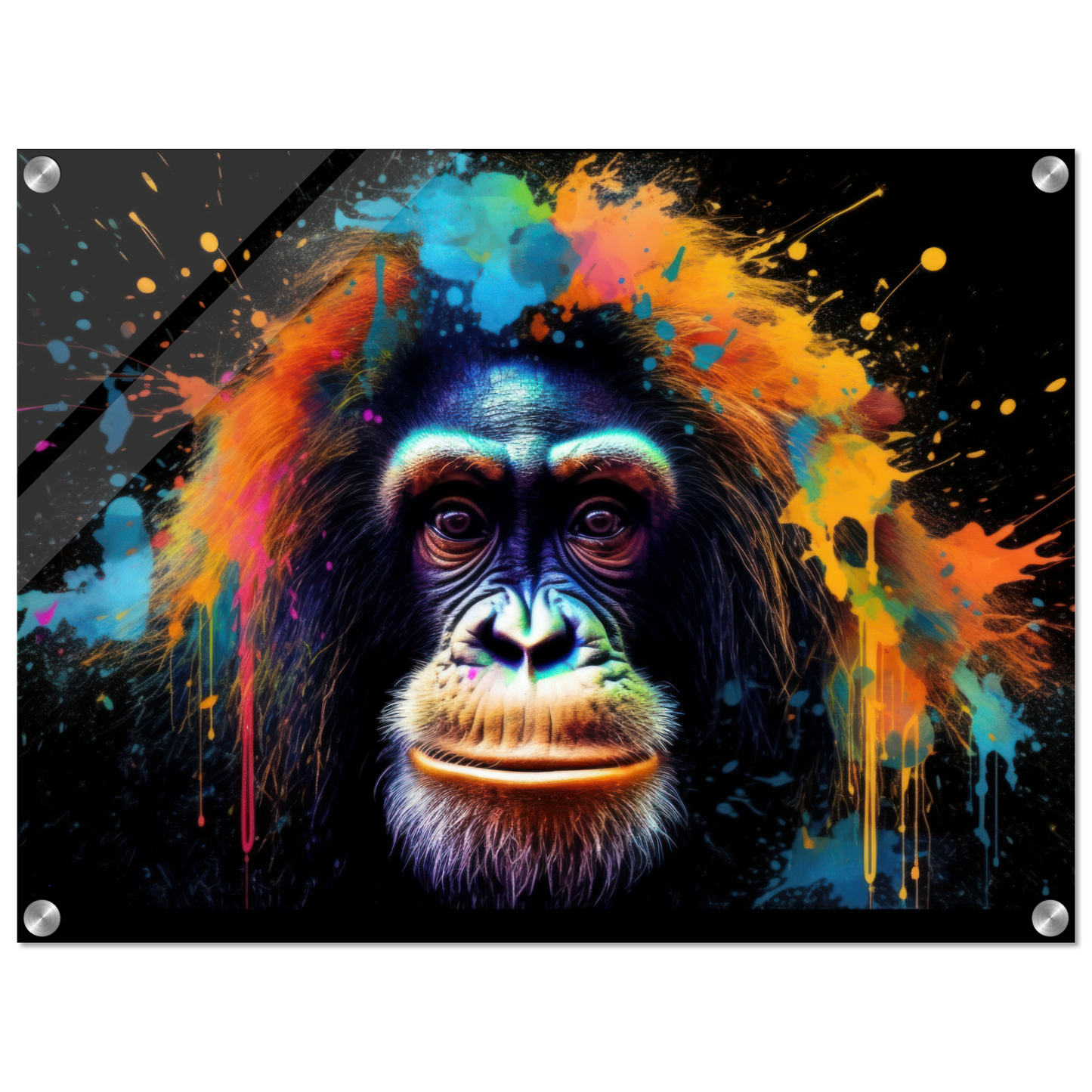 Orang Utan Affe Pop-Art (WILD74)