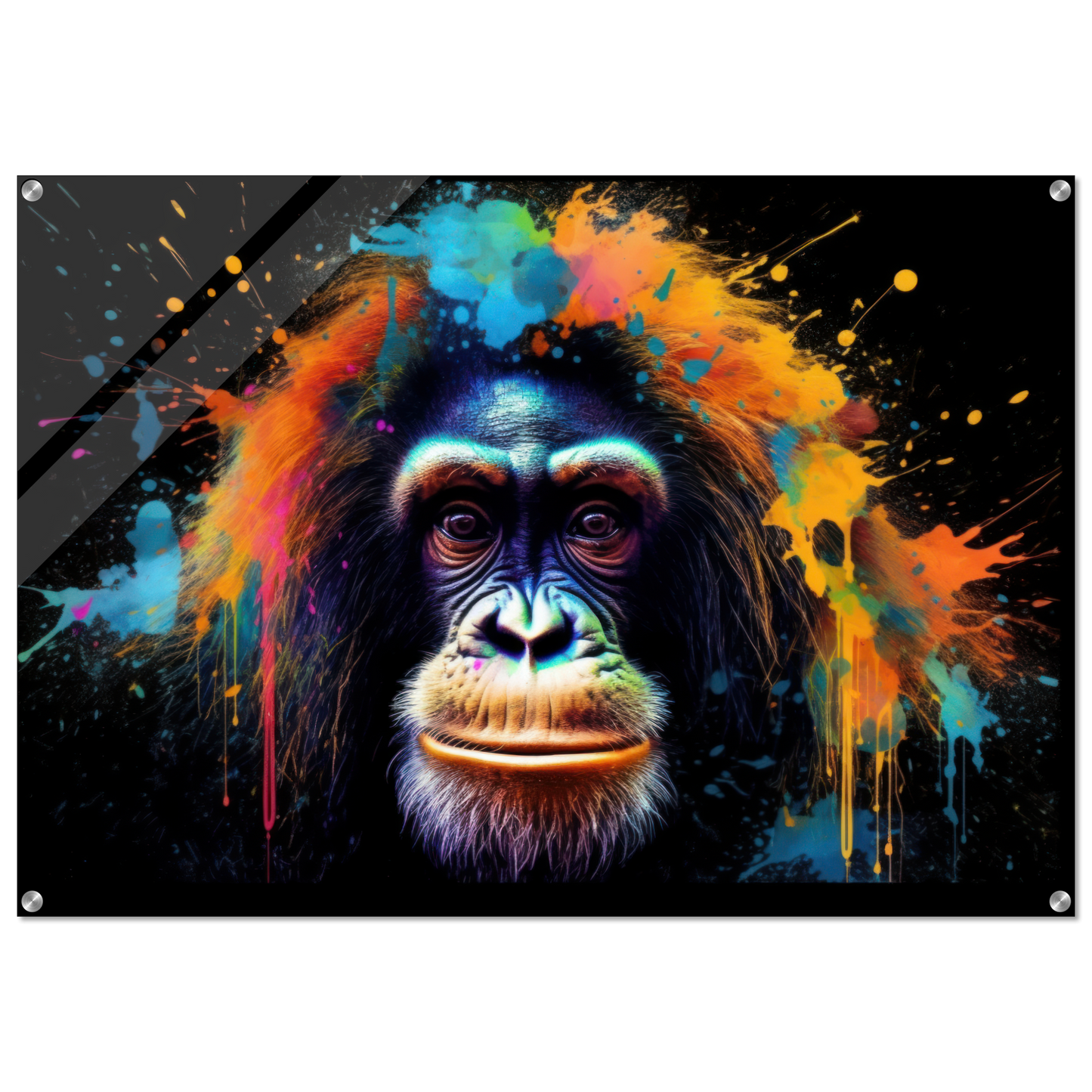 Orang Utan Affe Pop-Art (WILD74)