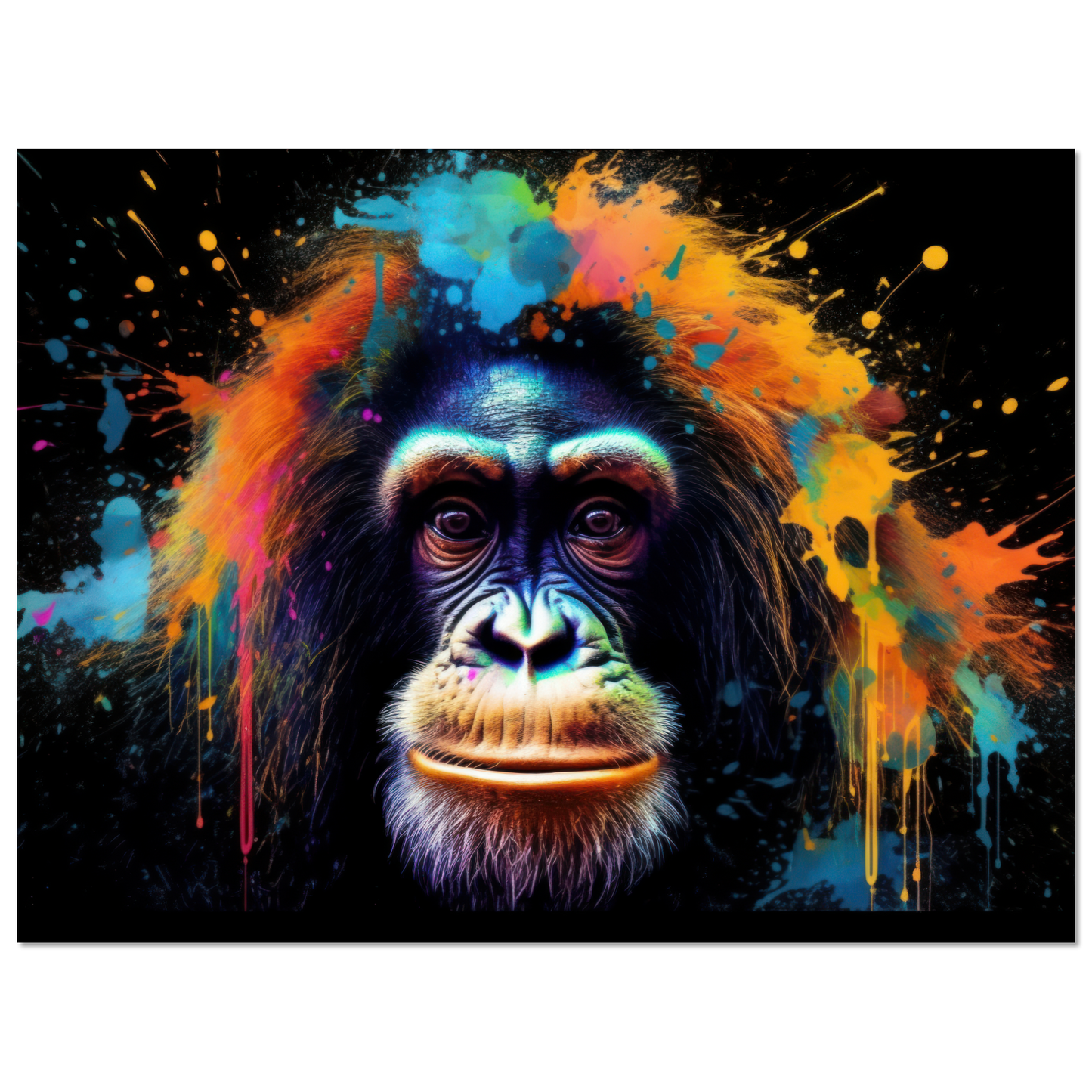 Orang Utan Affe Pop-Art (WILD74)
