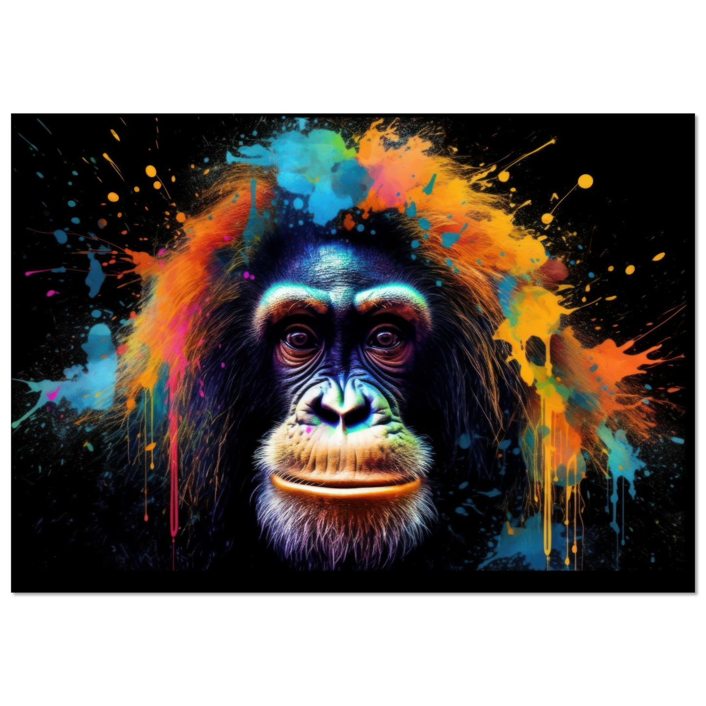 Orang Utan Affe Pop-Art (WILD74)