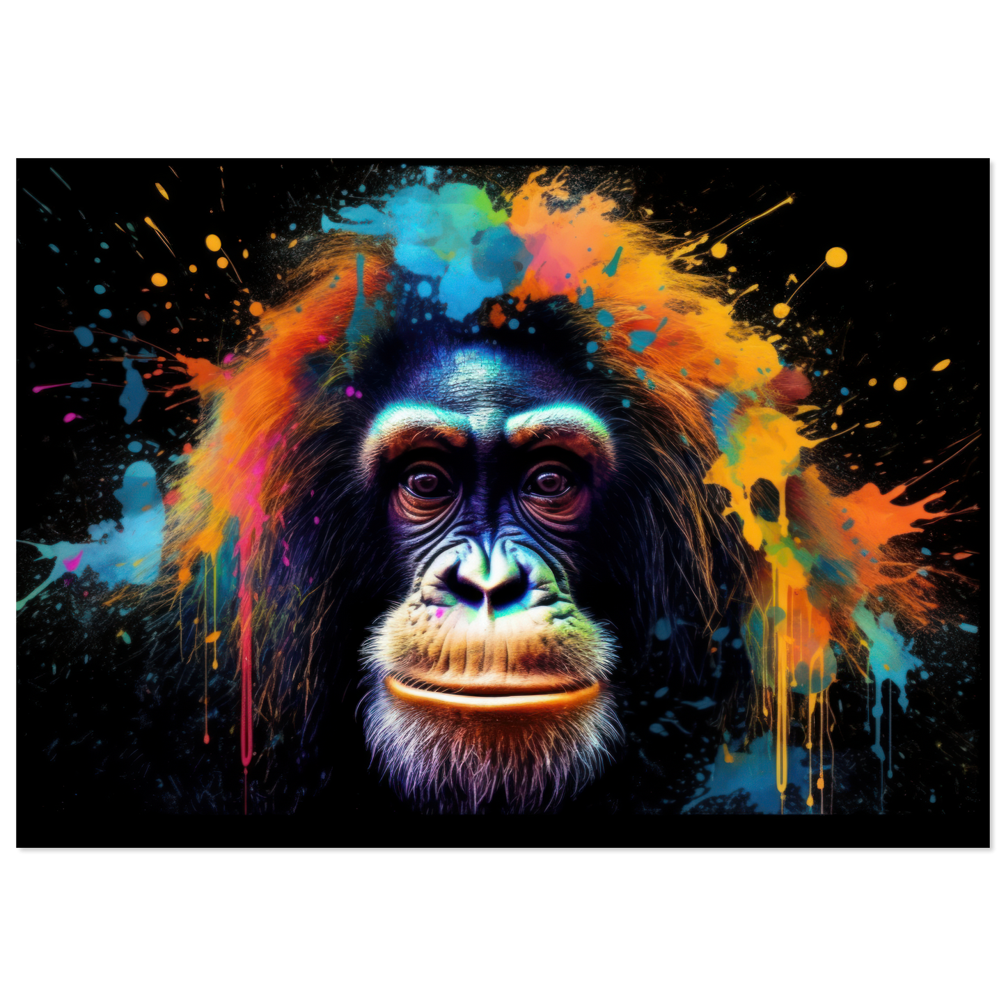 Orang Utan Affe Pop-Art (WILD74)
