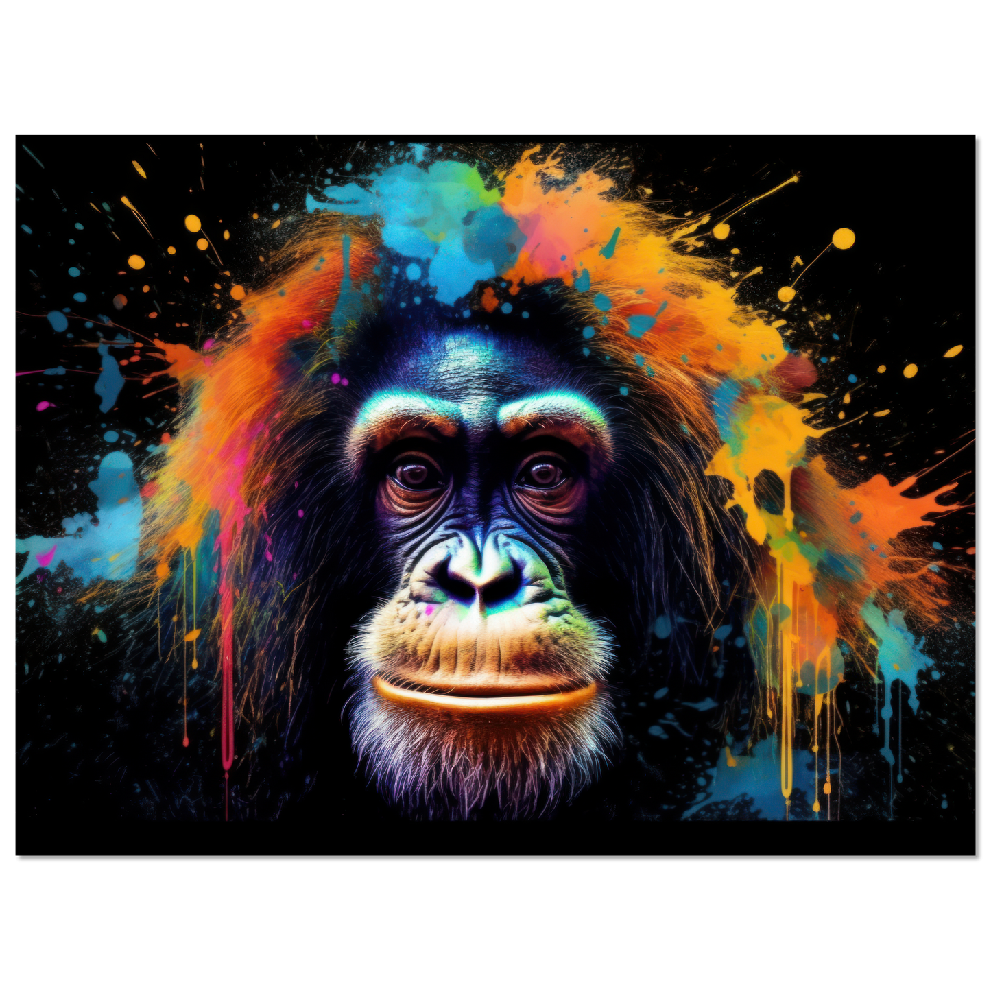 Orang Utan Affe Pop-Art (WILD74)