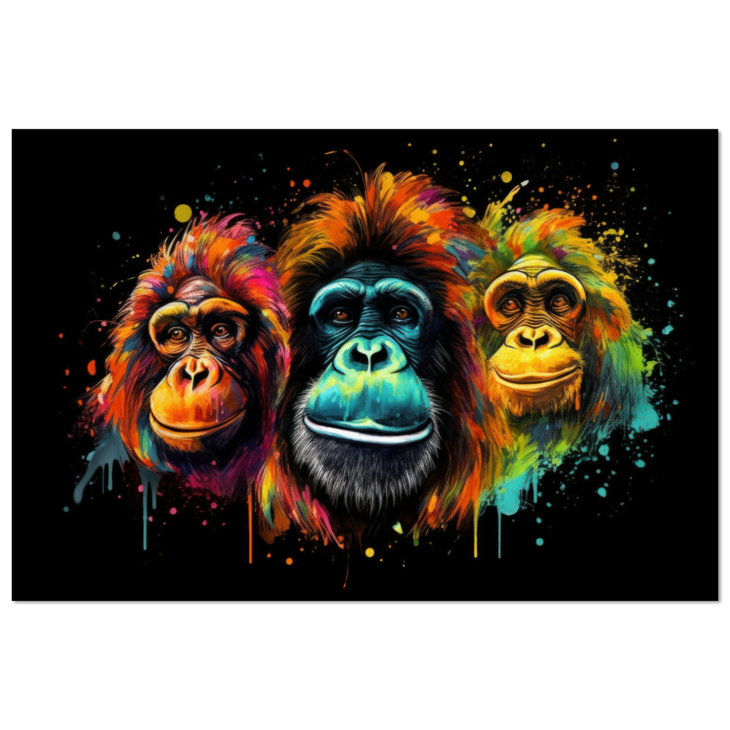 Orang Utan Affe Pop-Art (WILD75)