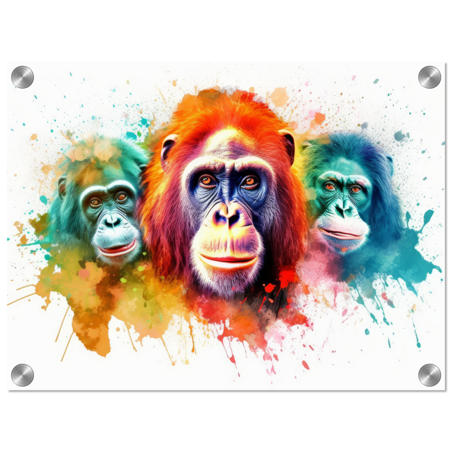 Orang Utan Affe Pop-Art (WILD77)