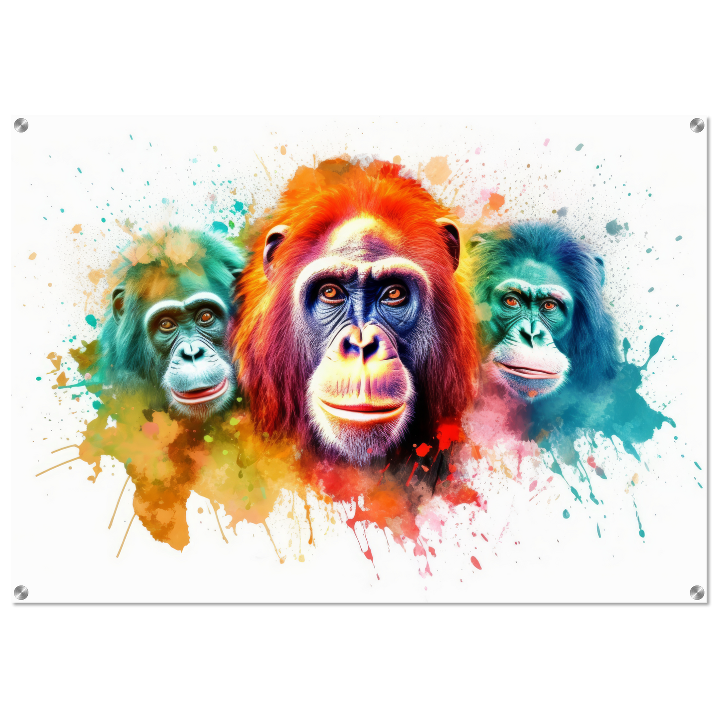 Orang Utan Affe Pop-Art (WILD77)