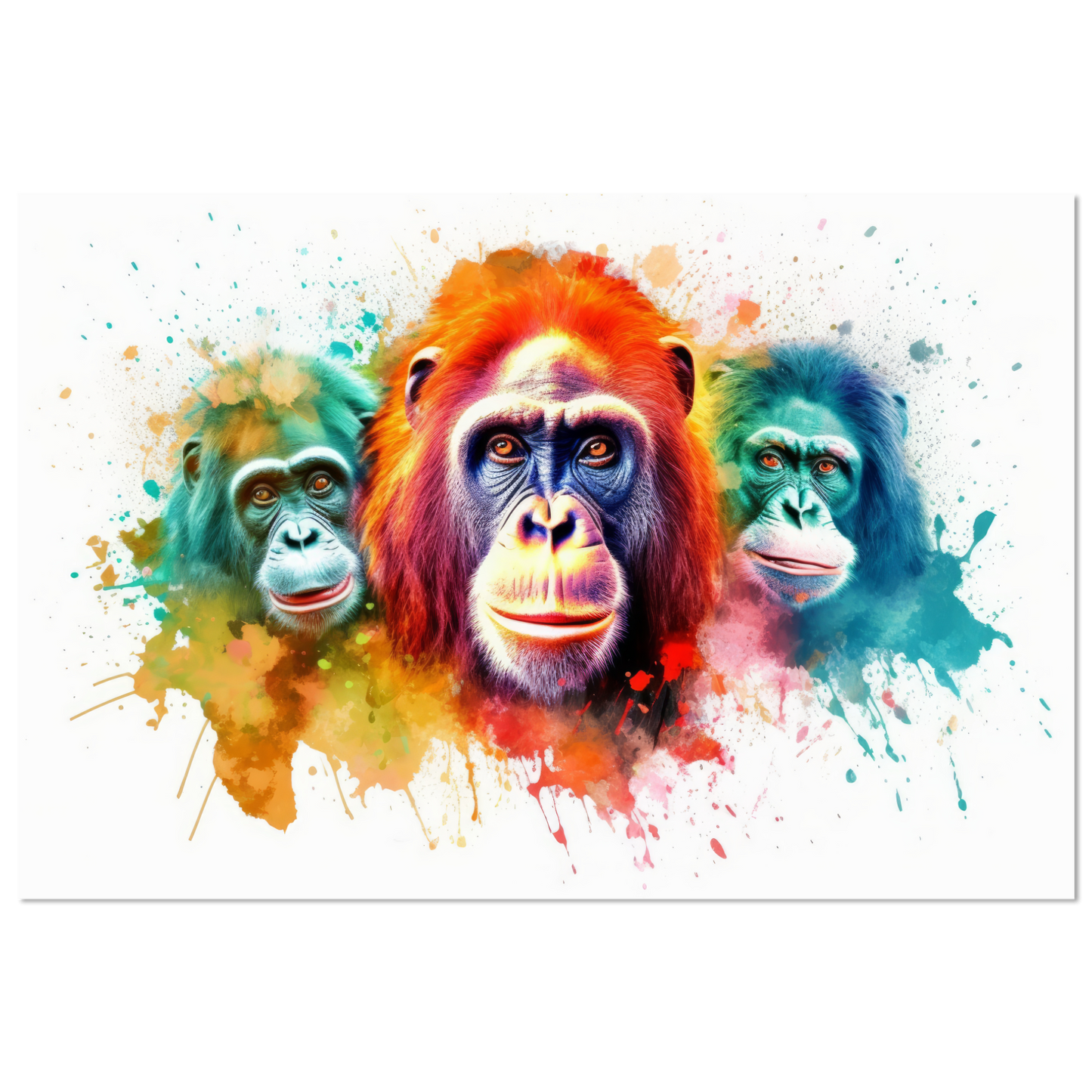 Orang Utan Affe Pop-Art (WILD77)
