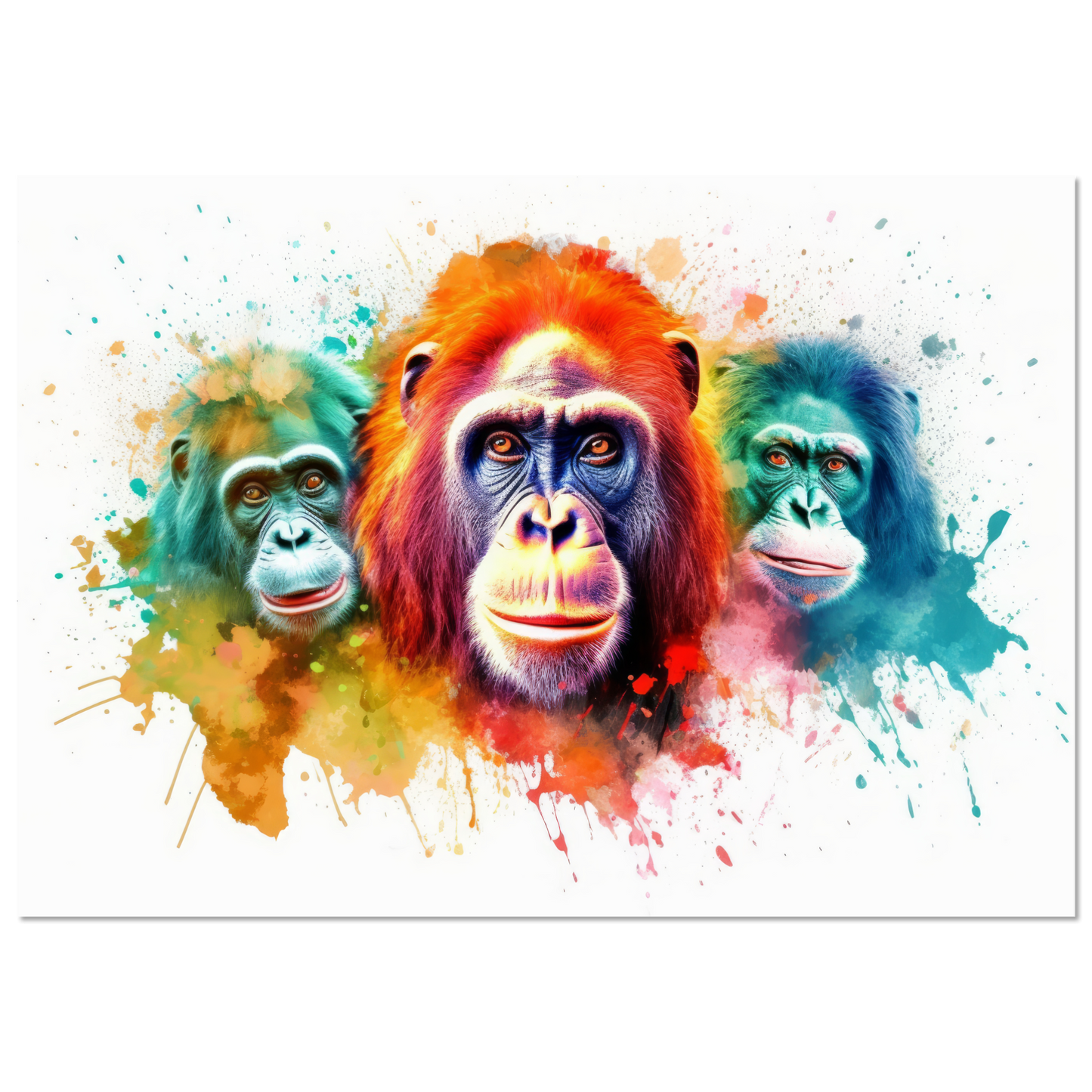 Orang Utan Affe Pop-Art (WILD77)