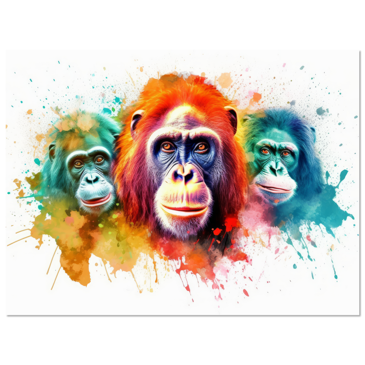 Orang Utan Affe Pop-Art (WILD77)