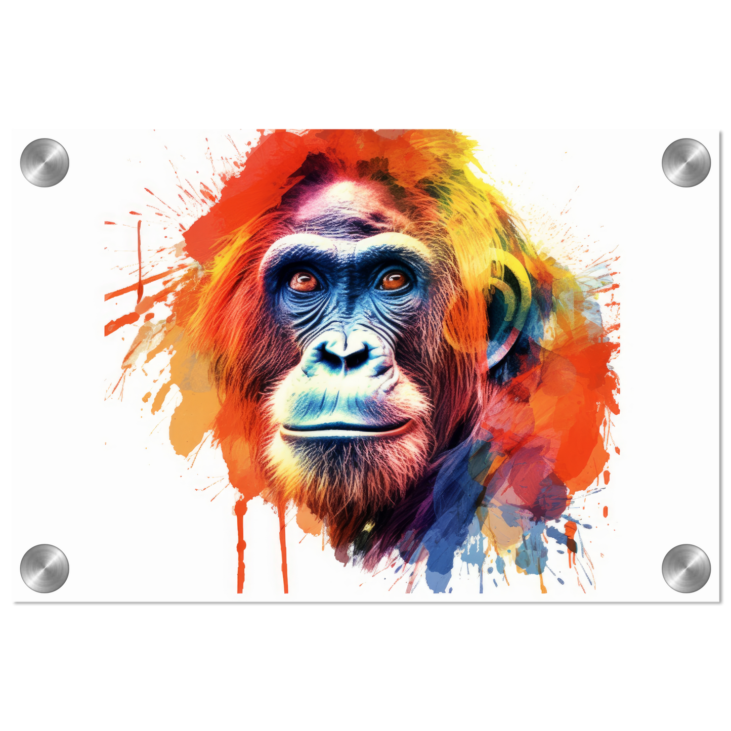 Orang Utan Affe Pop-Art (WILD80)