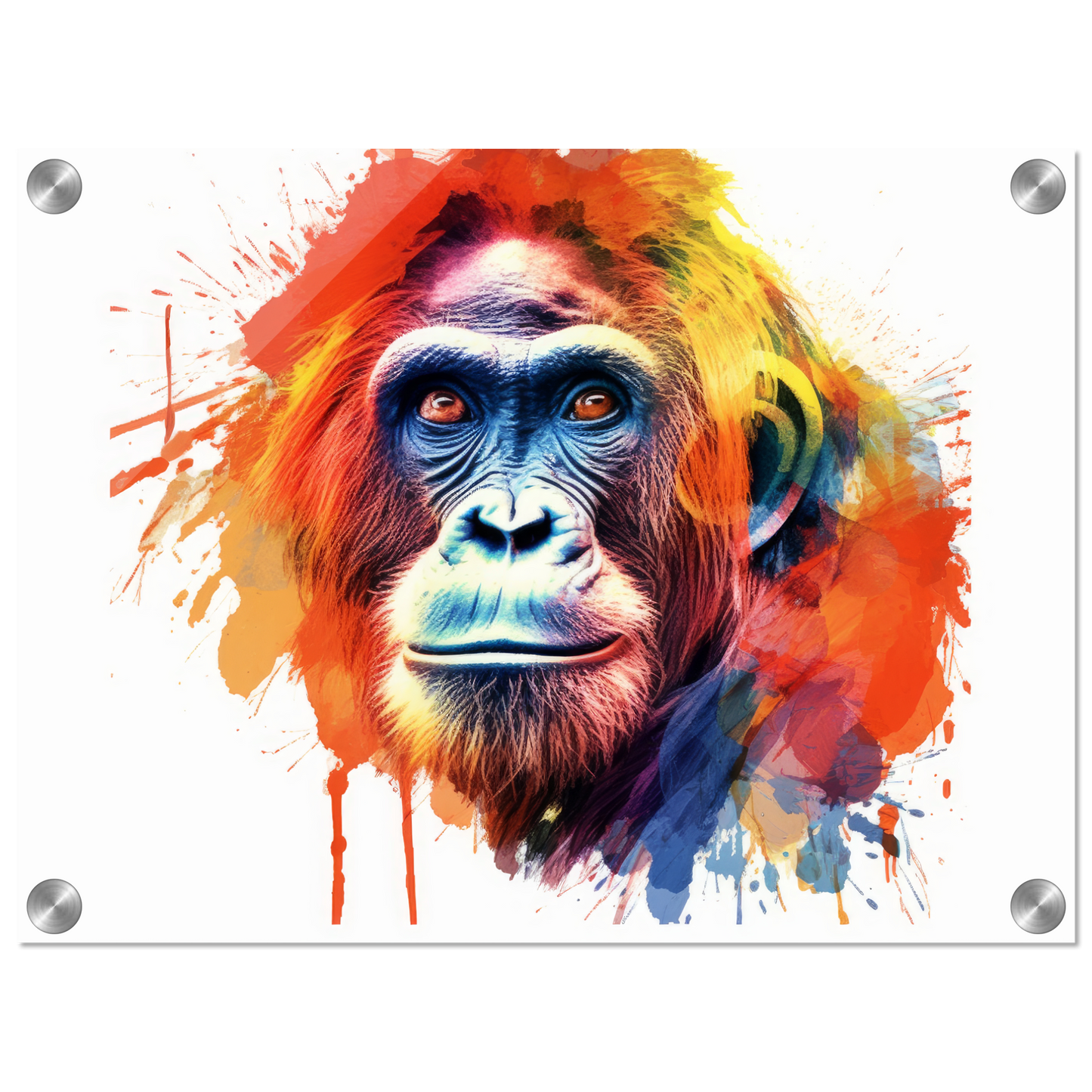 Orang Utan Affe Pop-Art (WILD80)