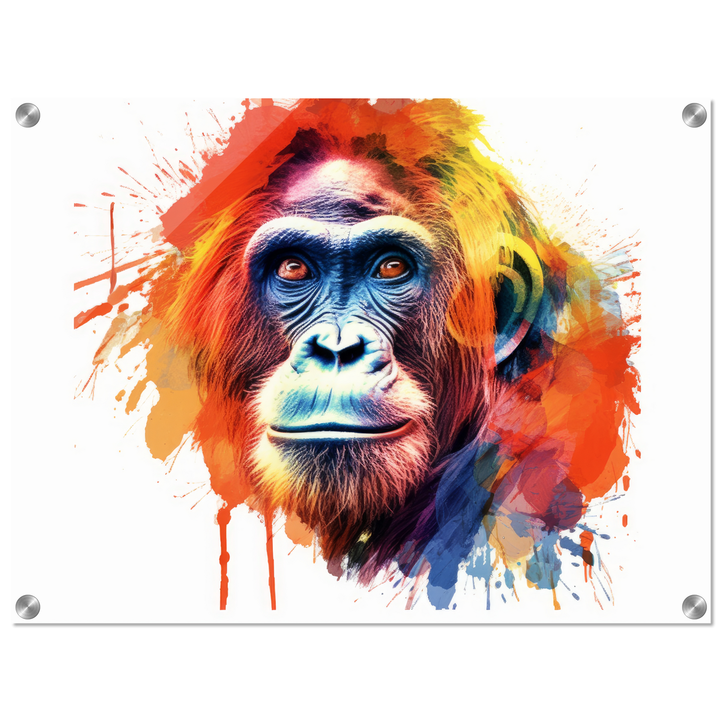 Orang Utan Affe Pop-Art (WILD80)