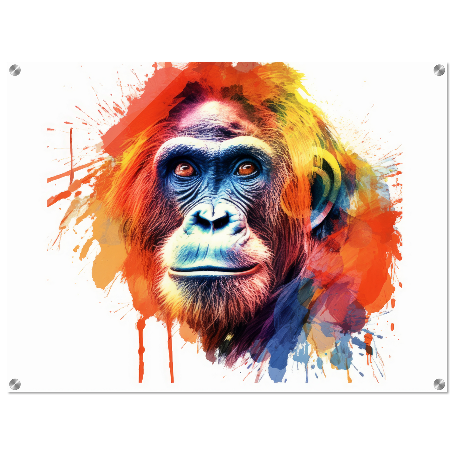 Orang Utan Affe Pop-Art (WILD80)