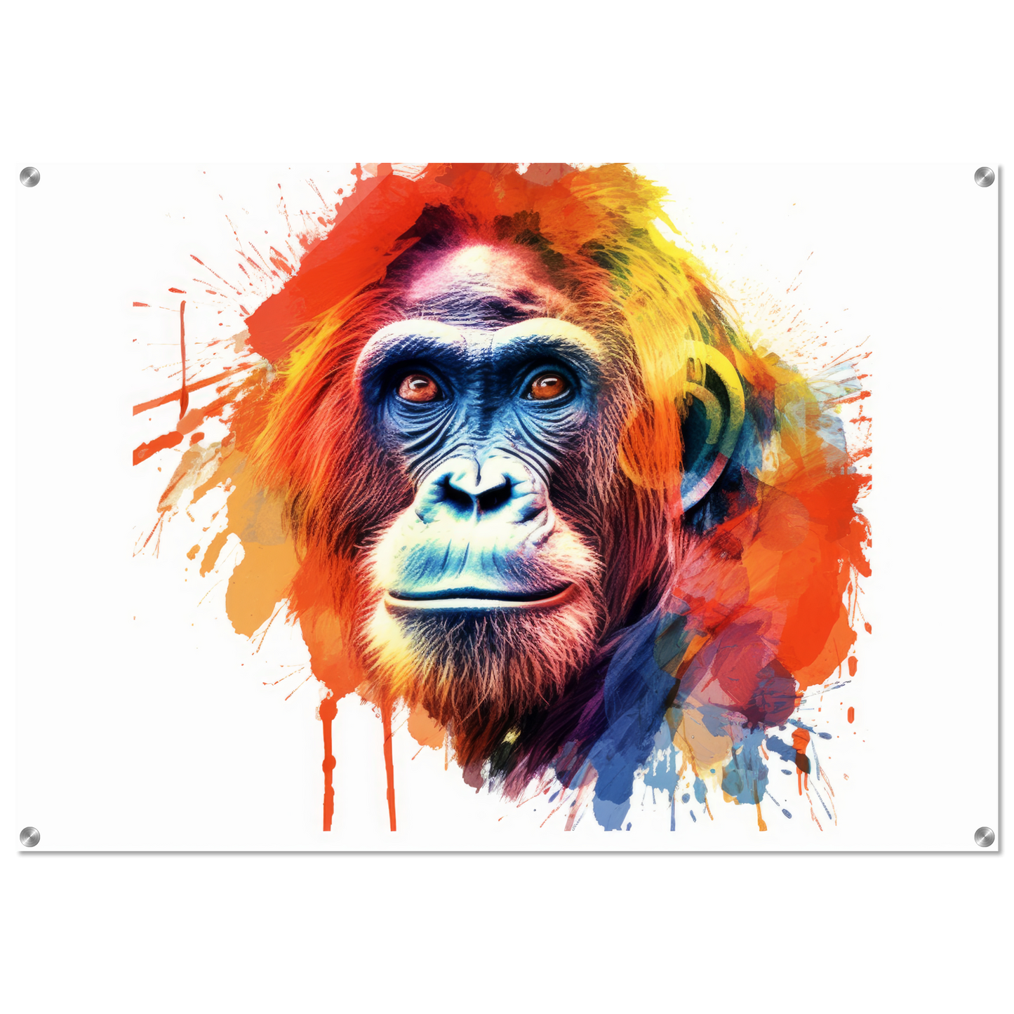 Orang Utan Affe Pop-Art (WILD80)