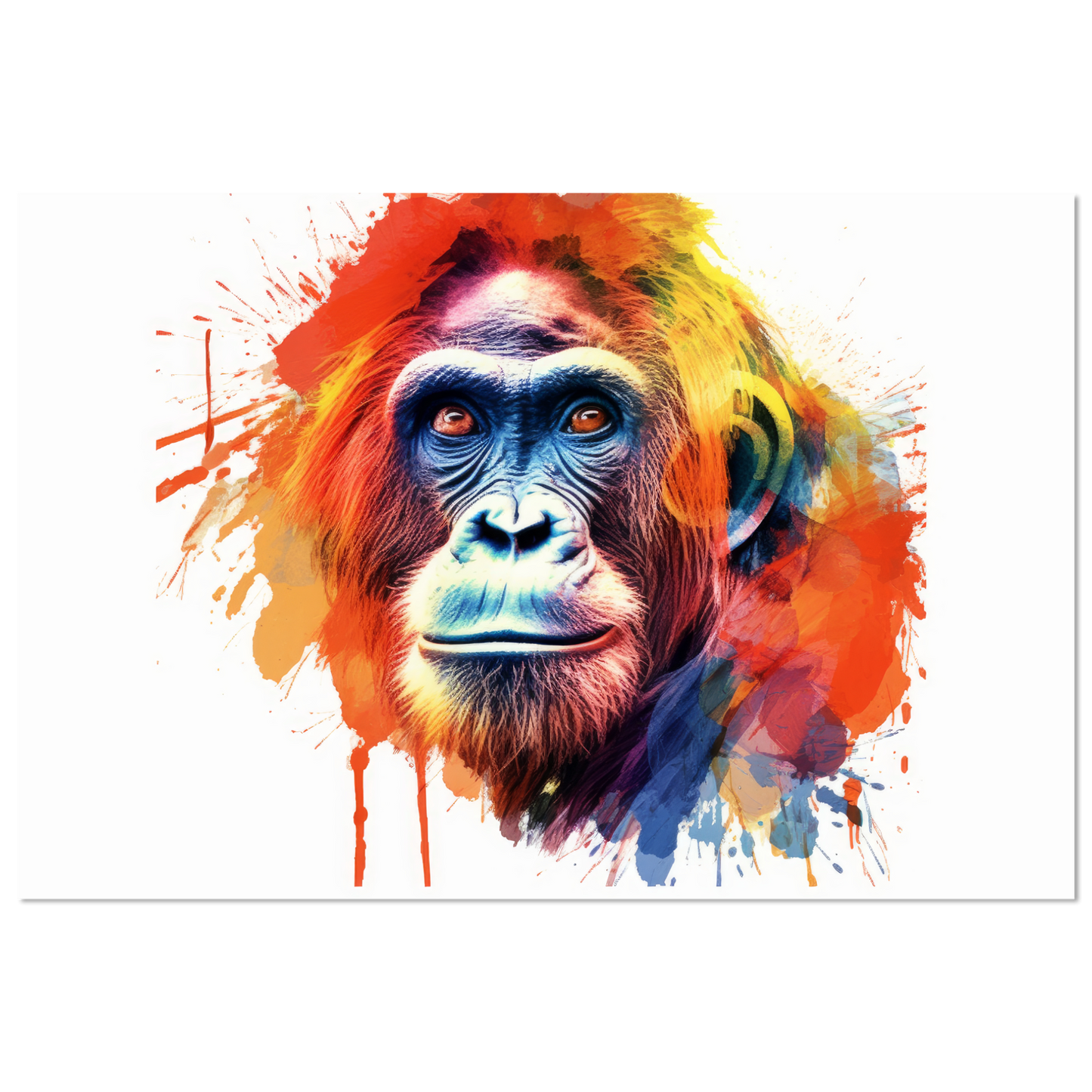Orang Utan Affe Pop-Art (WILD80)