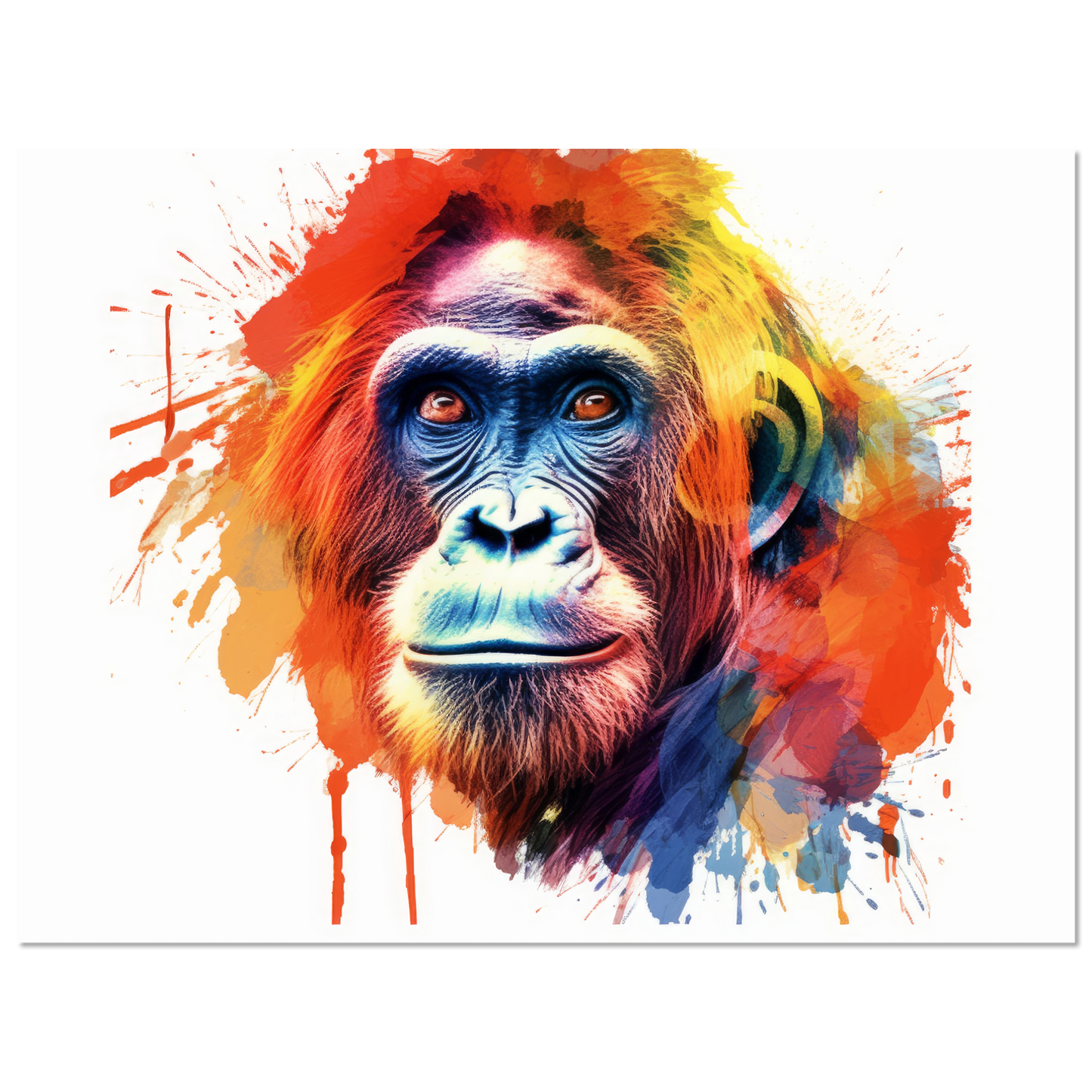 Orang Utan Affe Pop-Art (WILD80)