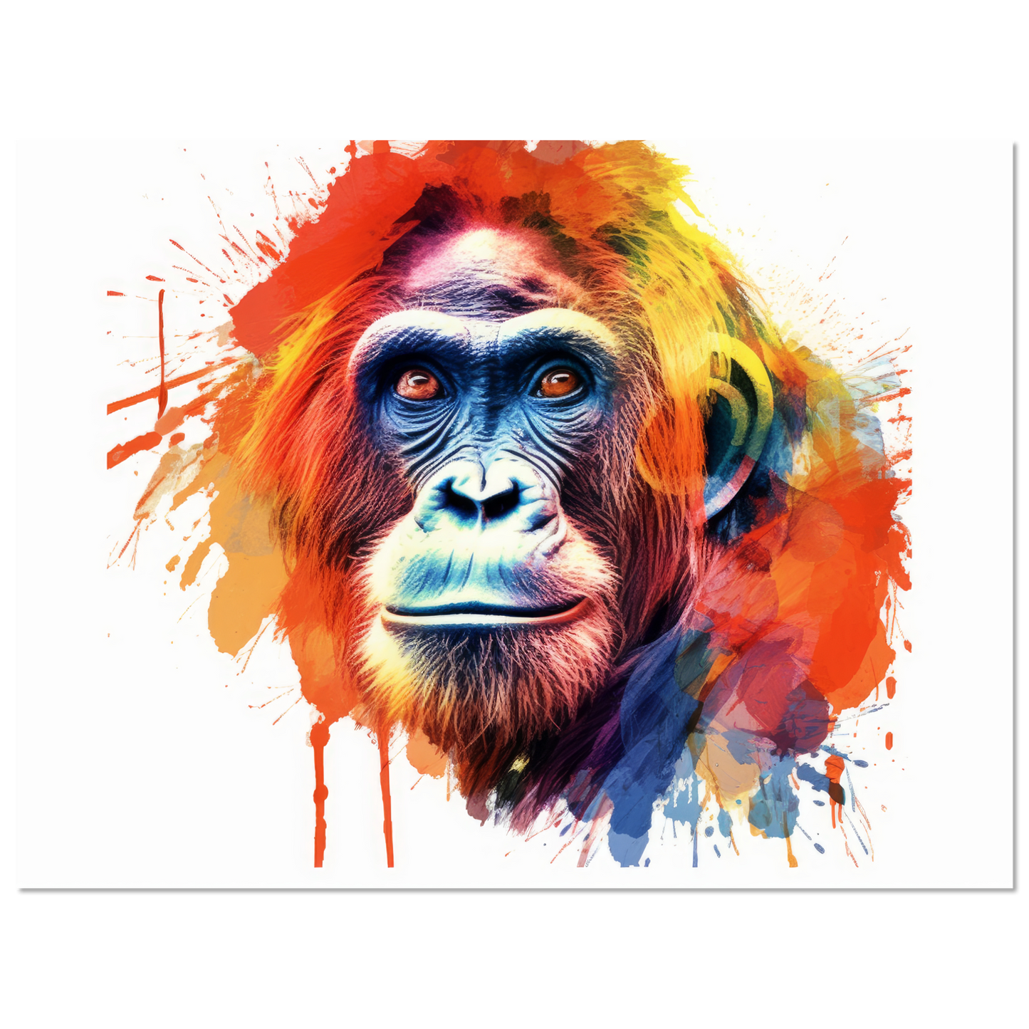 Orang Utan Affe Pop-Art (WILD80)