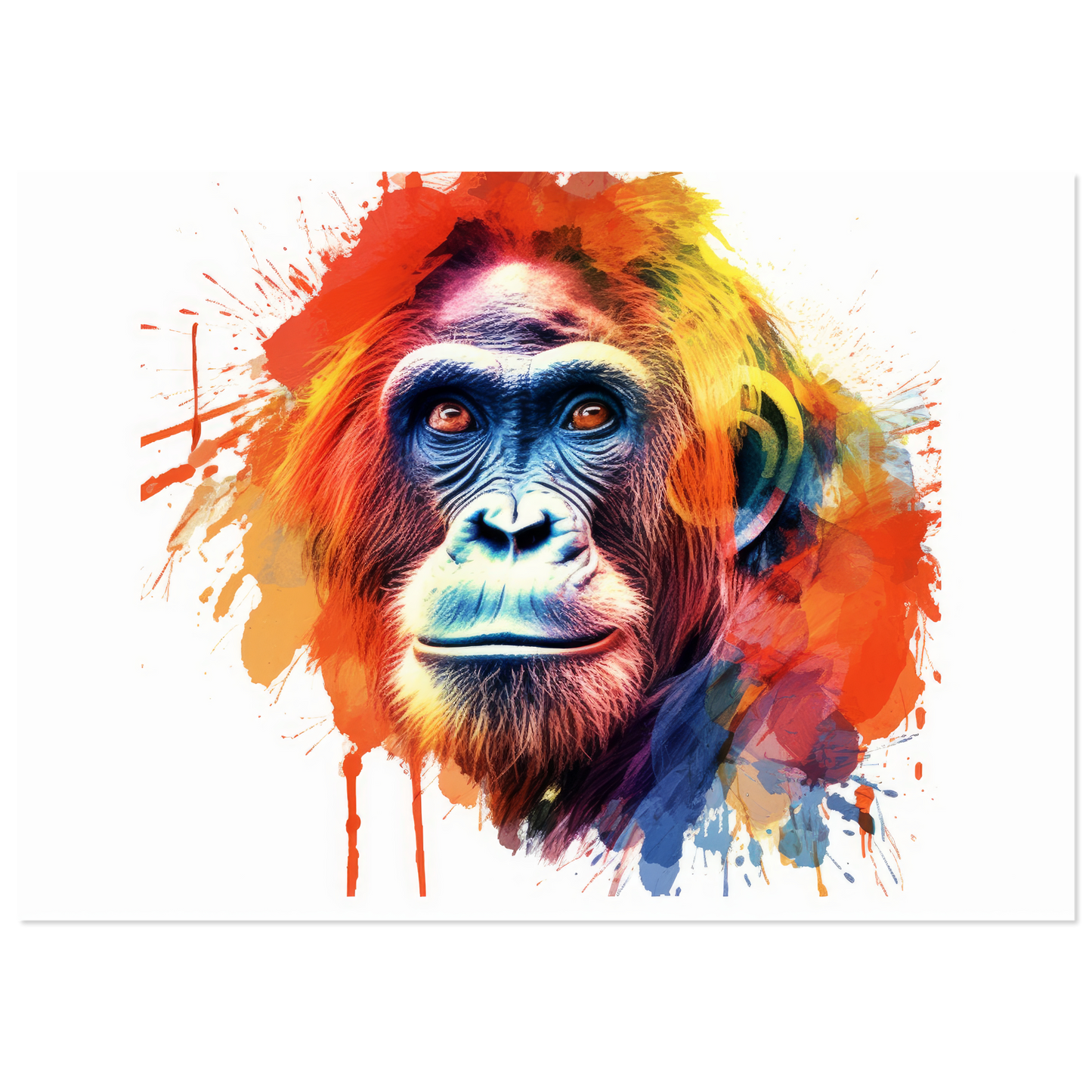 Orang Utan Affe Pop-Art (WILD80)