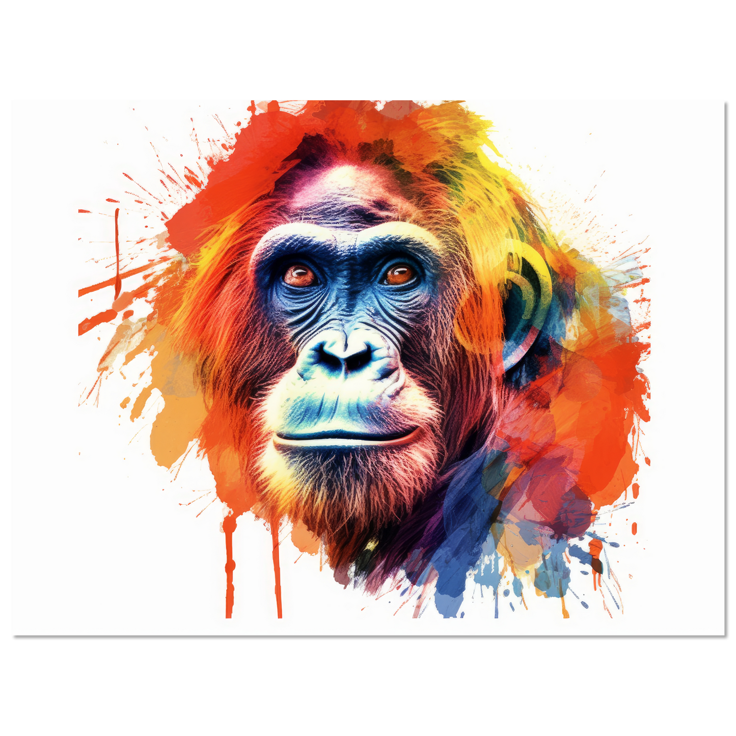 Orang Utan Affe Pop-Art (WILD80)
