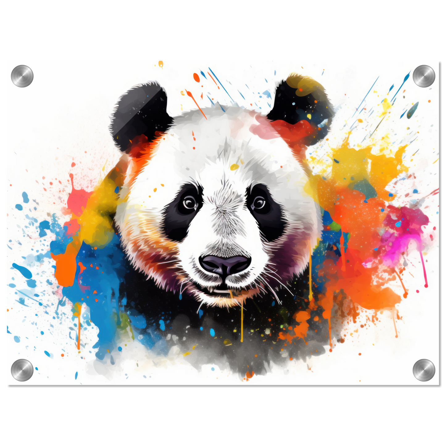 Panda Pandabär Pop-Art (WILD85)
