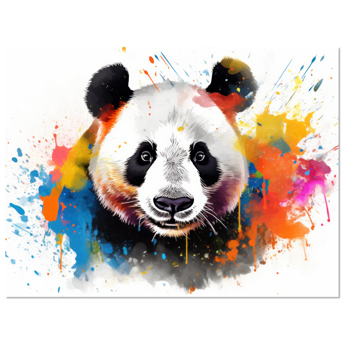 Panda Pandabär Pop-Art (WILD85)