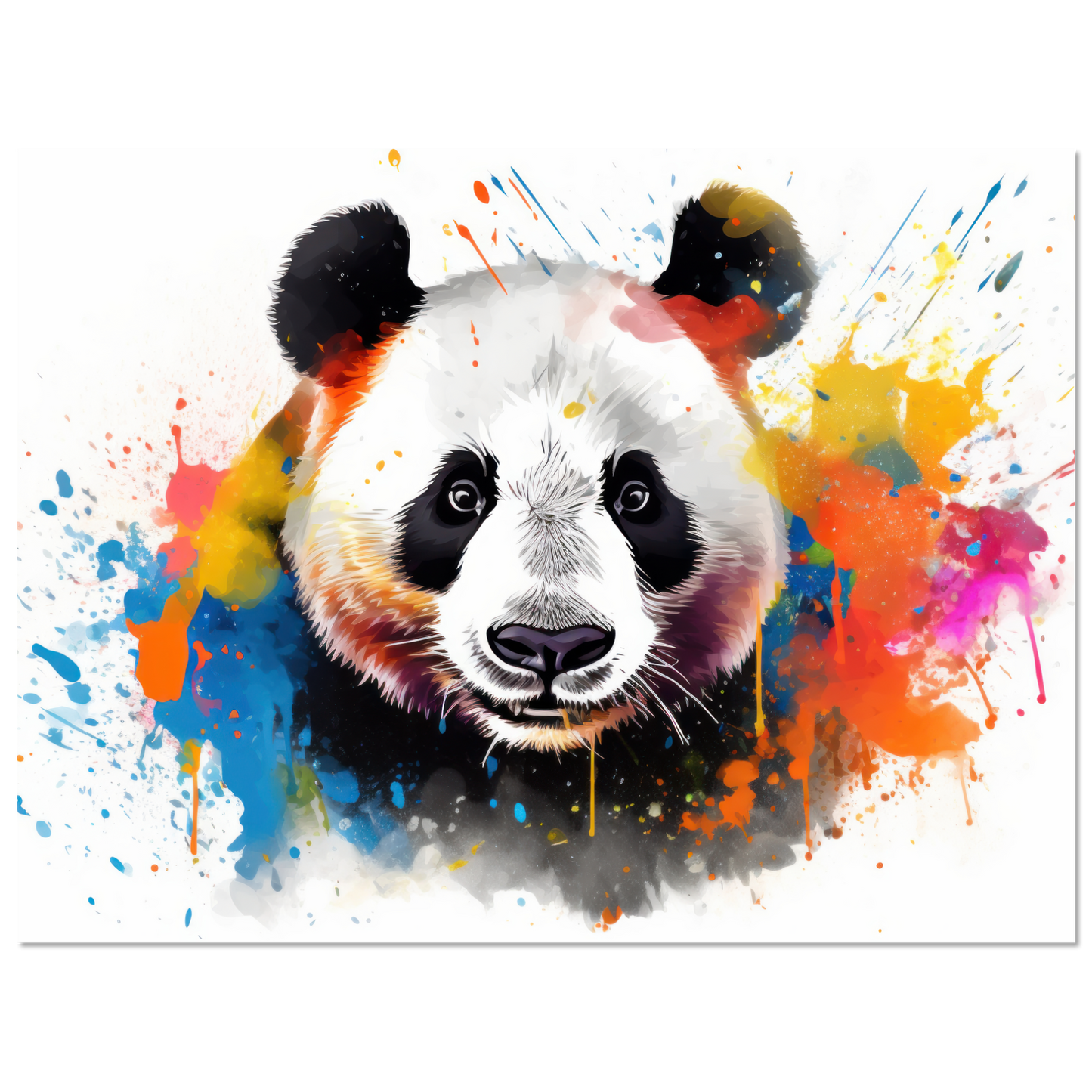 Panda Pandabär Pop-Art (WILD85)