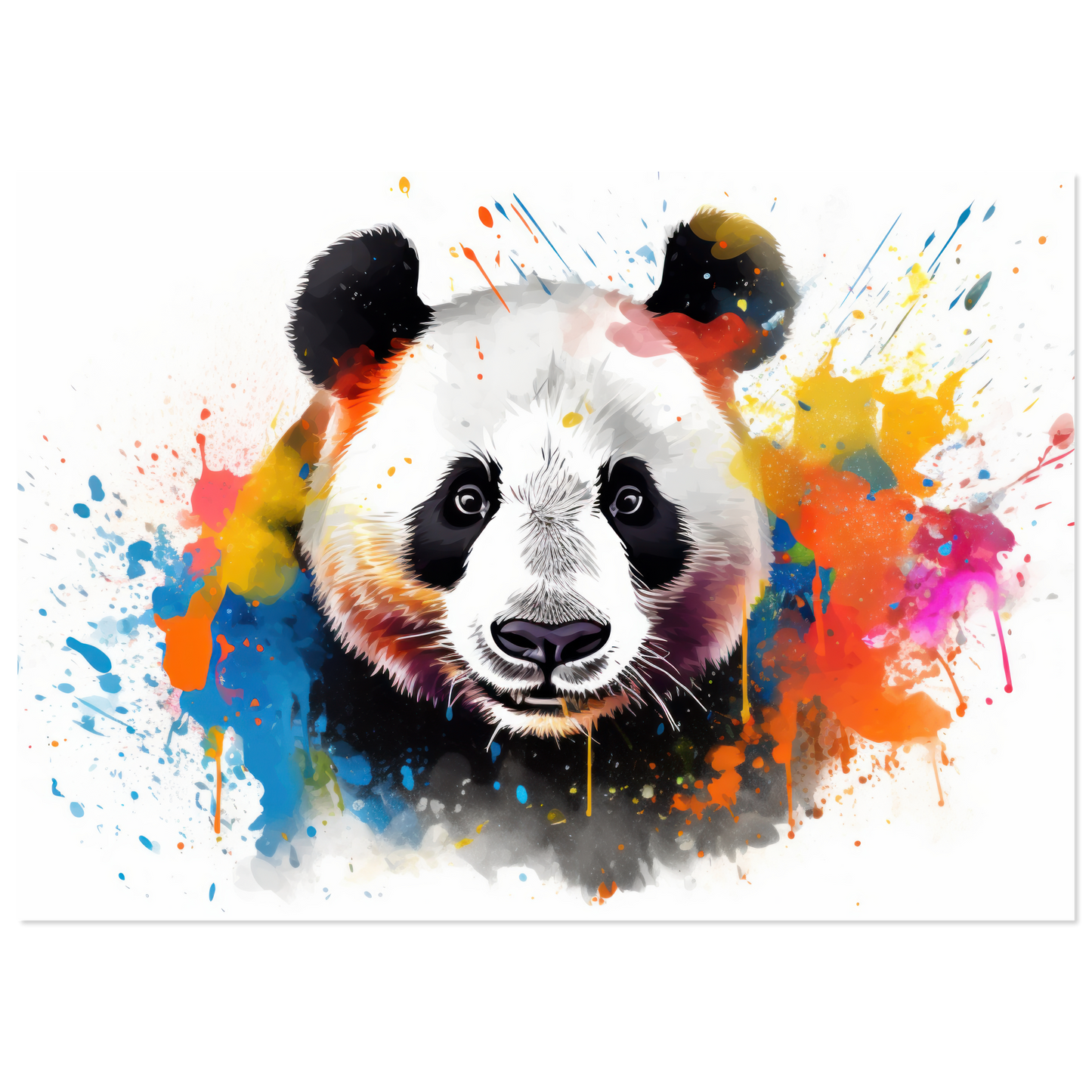 Panda Pandabär Pop-Art (WILD85)