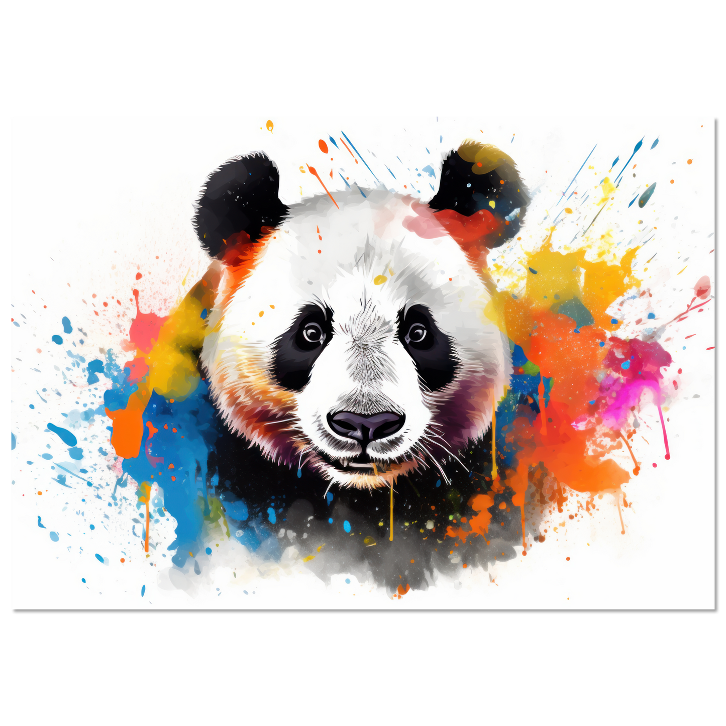 Panda Pandabär Pop-Art (WILD85)