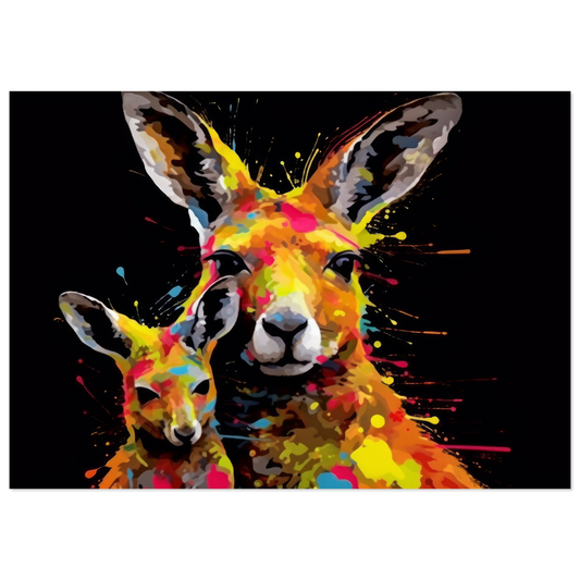 Kangaroo pop art (WILD98)