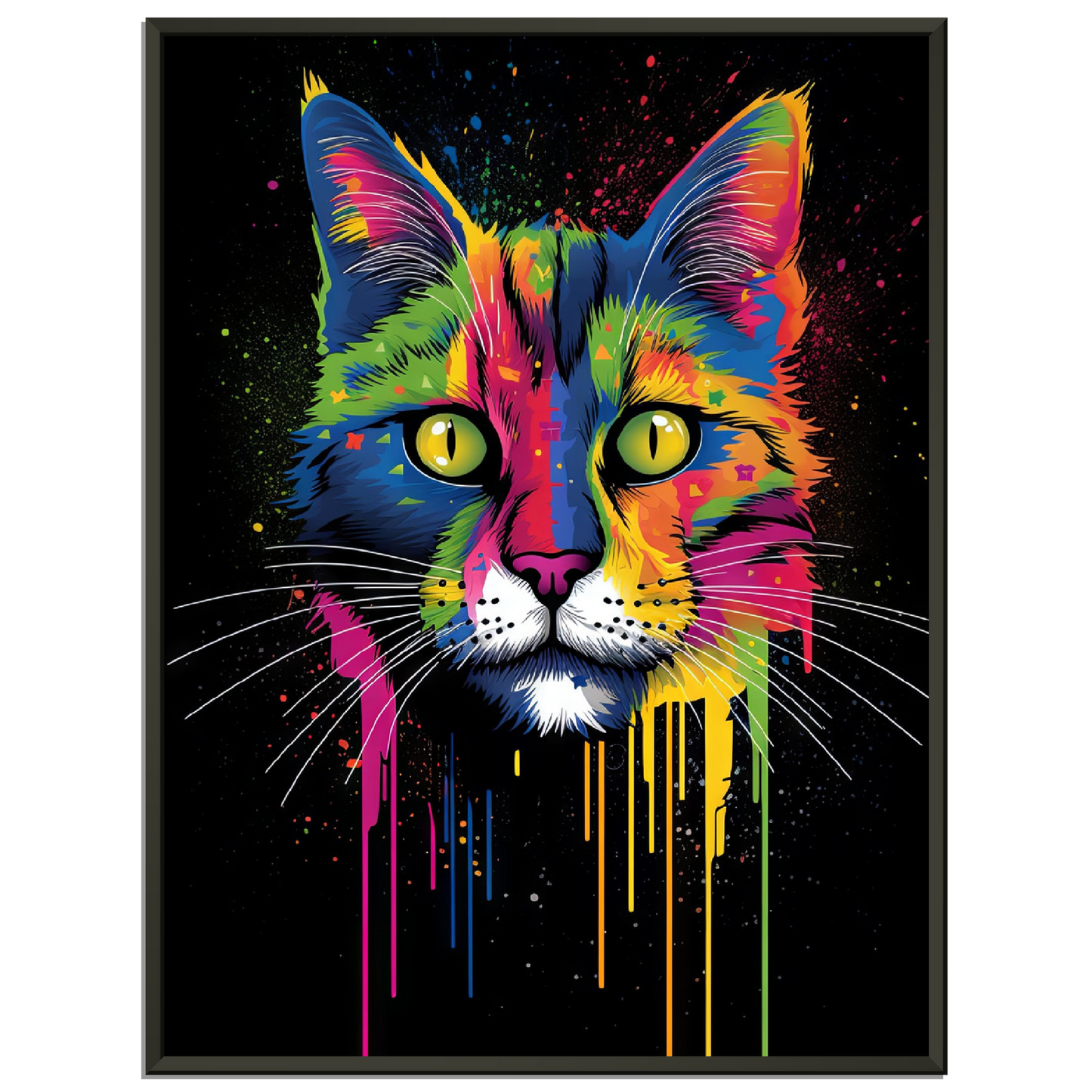 Domestic cat pop art (CAT02)