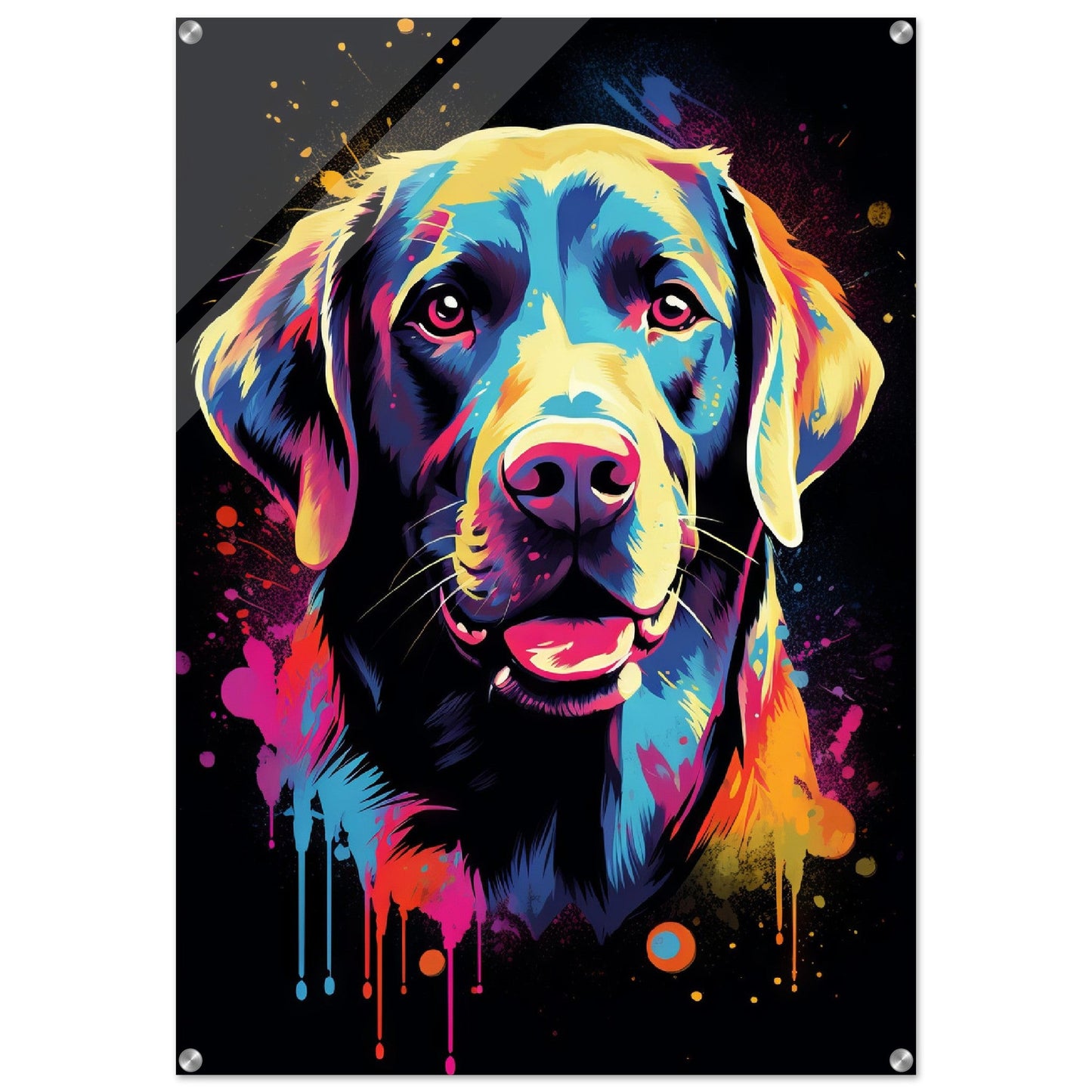 Labrador Hund Pop-Art (DOG01)