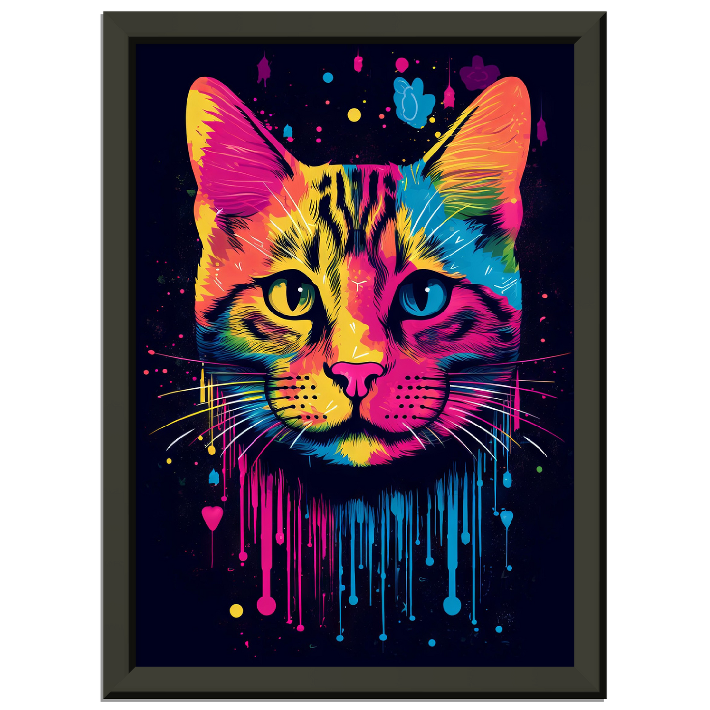 Katze (Hauskatze) Pop-Art (CAT01)