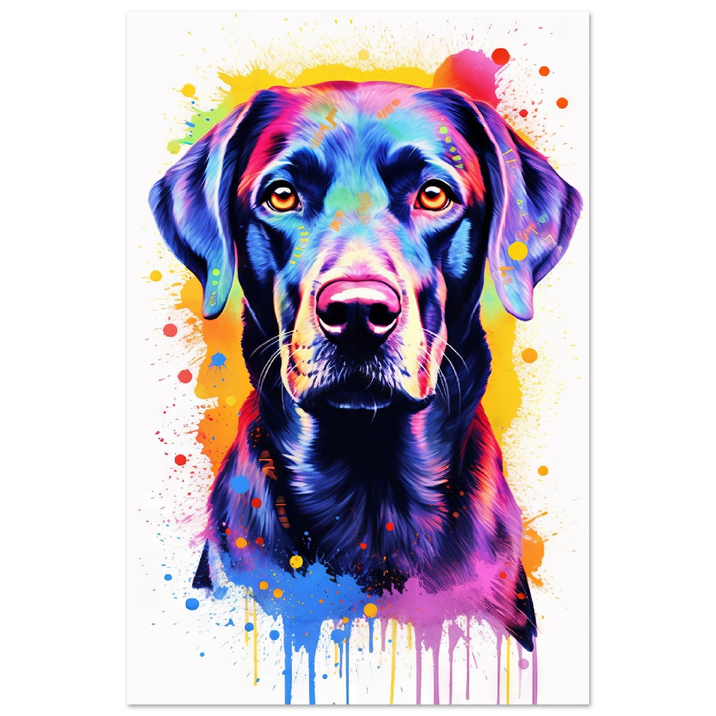 Labrador Hund Pop-Art (DOG06)