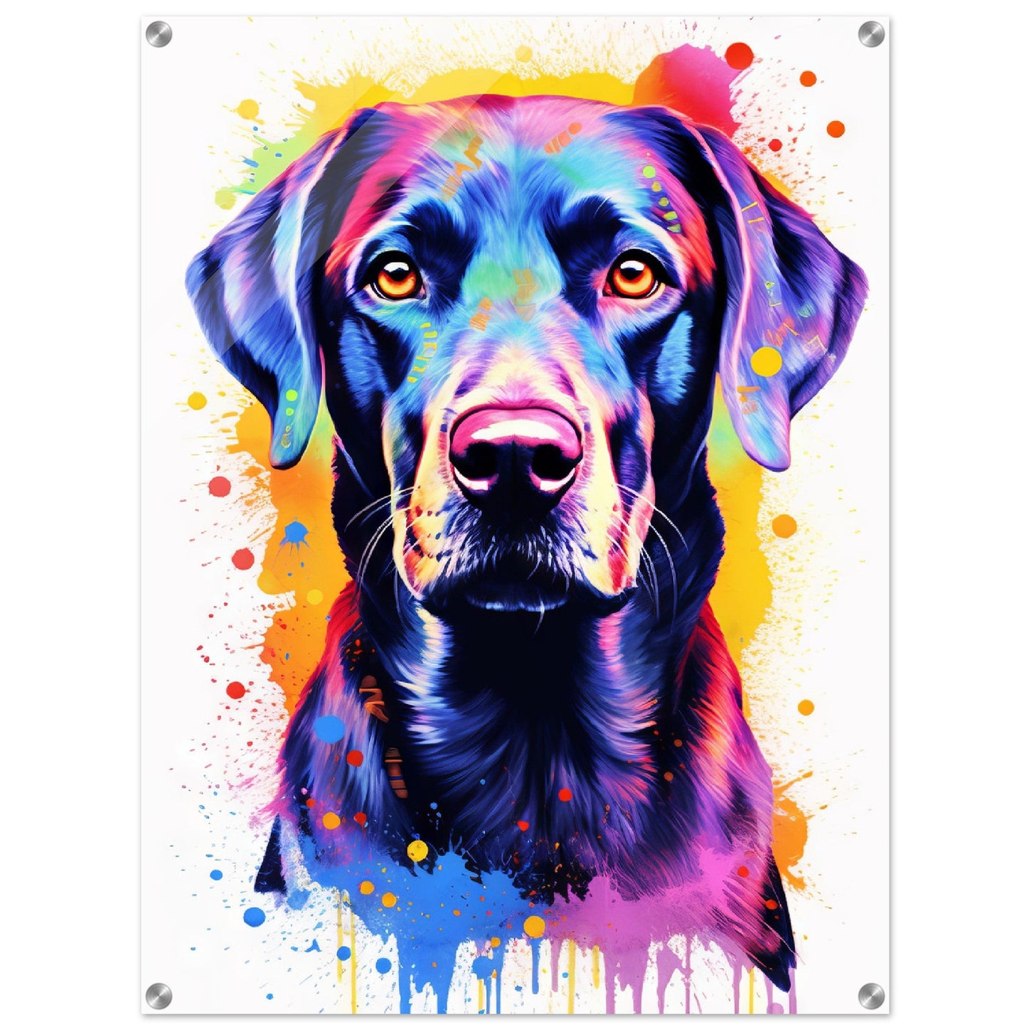 Labrador Hund Pop-Art (DOG06)