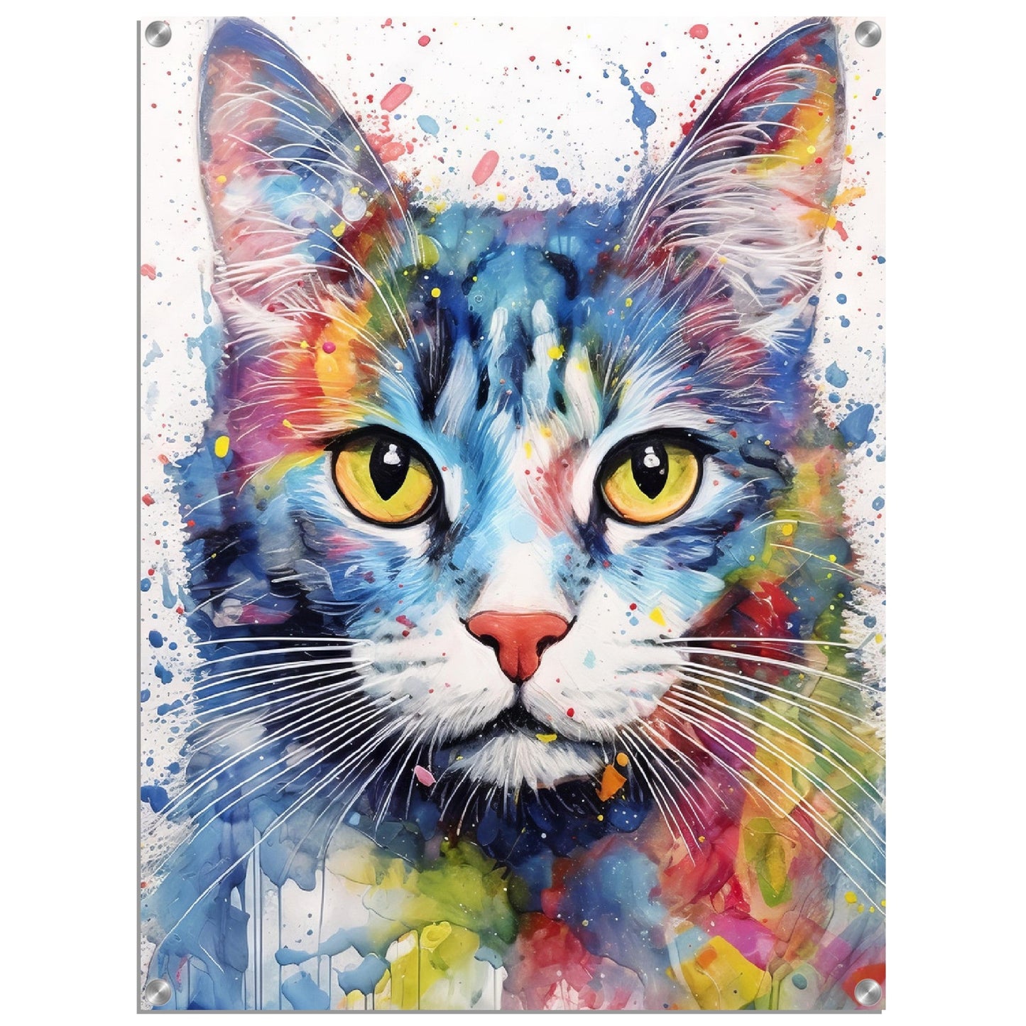 Domestic cat pop art (CAT05)