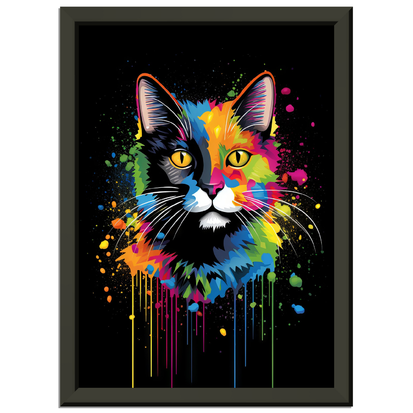Domestic cat pop art (CAT04)