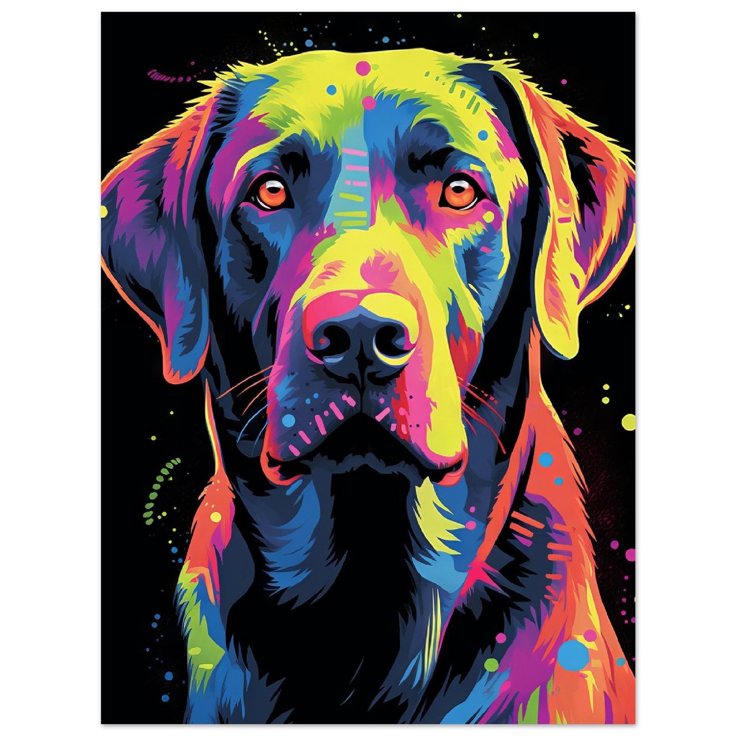 Labrador Hund Pop-Art (DOG03)
