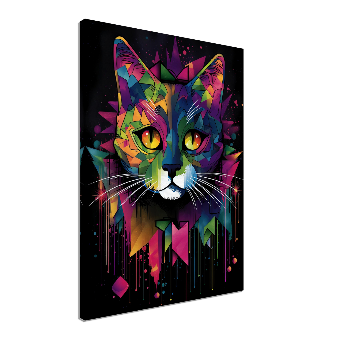 Domestic cat pop art (CAT03)