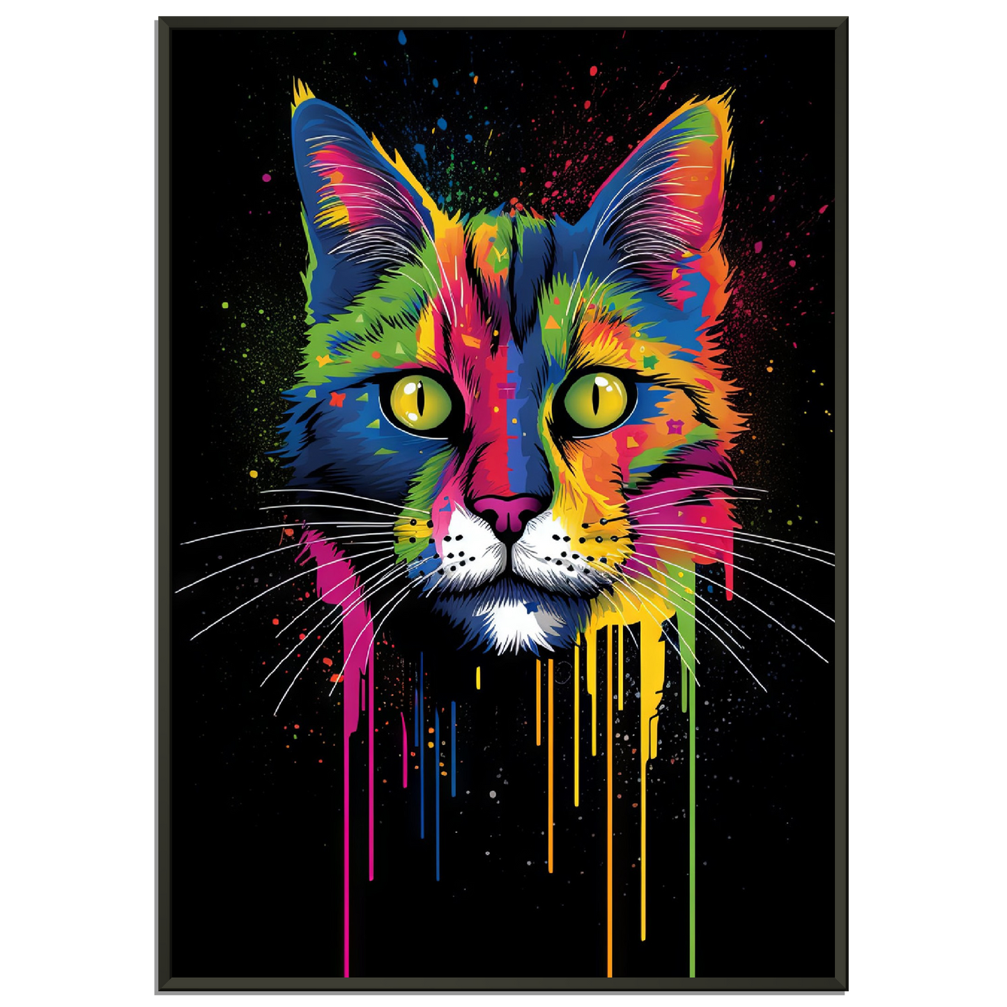 Domestic cat pop art (CAT02)