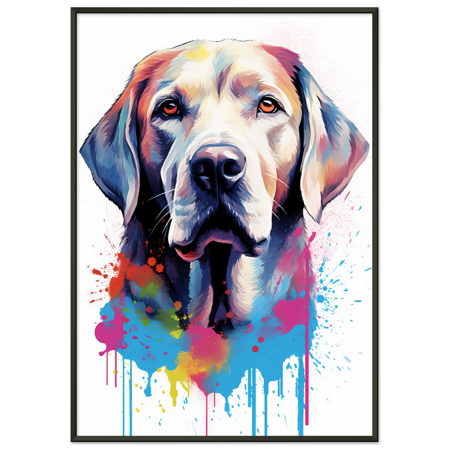 Labrador Hund Pop-Art (DOG07)