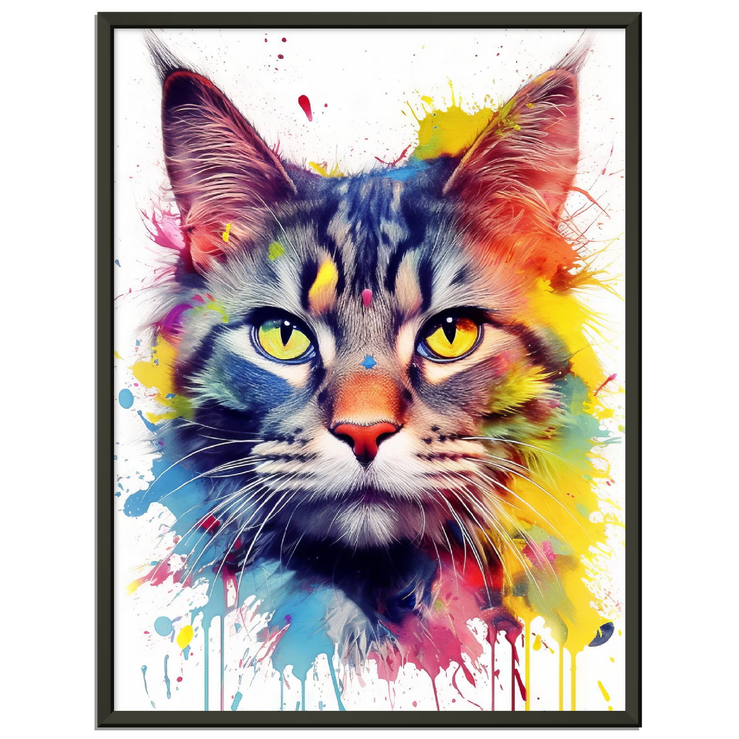 Domestic cat pop art (CAT06)