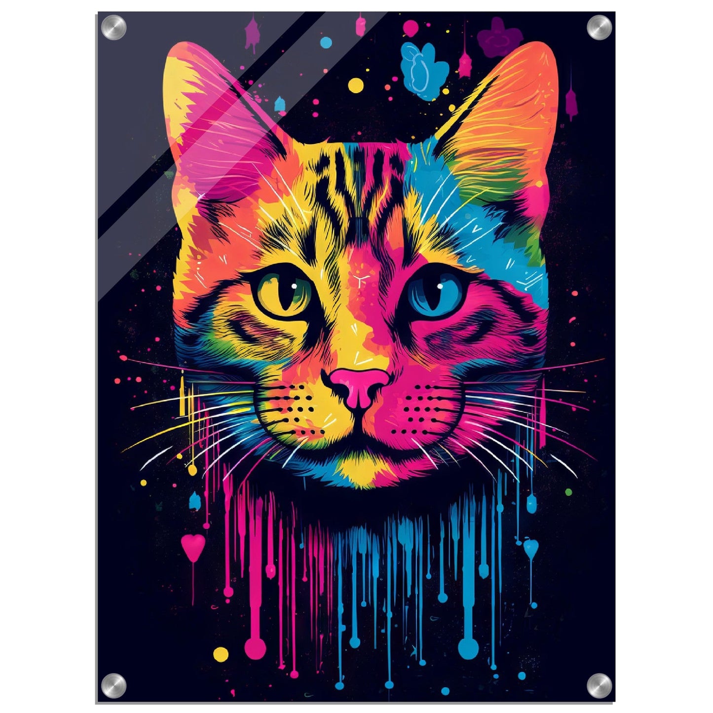 Katze (Hauskatze) Pop-Art (CAT01)