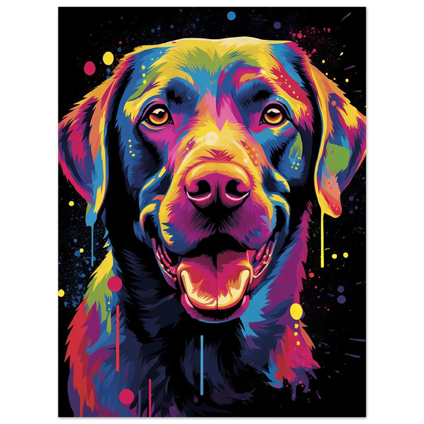 Labrador Hund Pop-Art (DOG04)