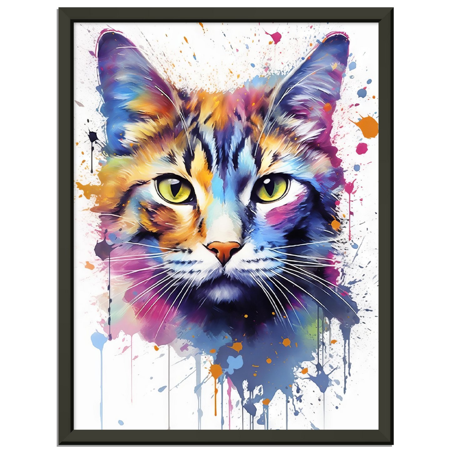 Domestic cat pop art (CAT07)