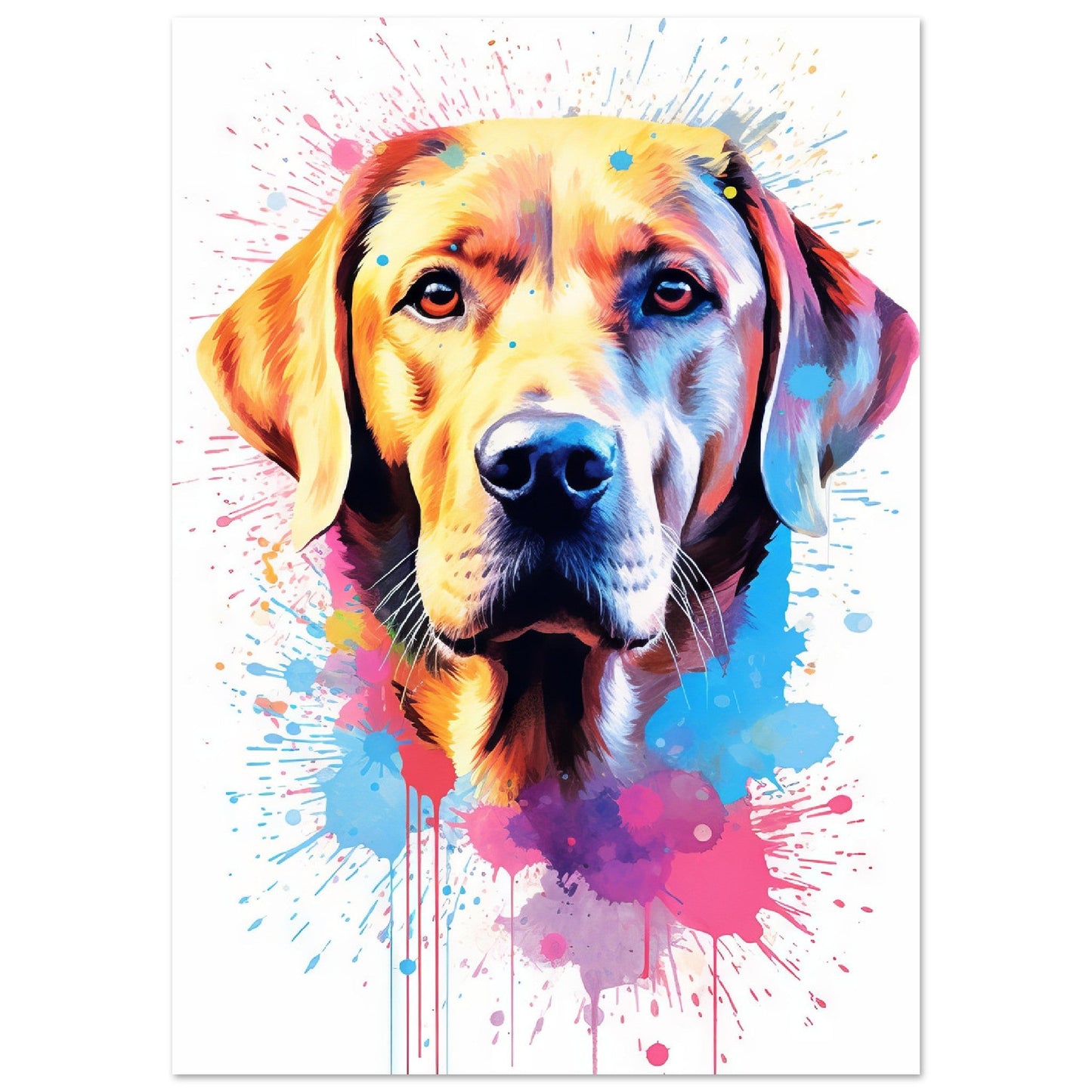 Labrador Hund Pop-Art (DOG05)